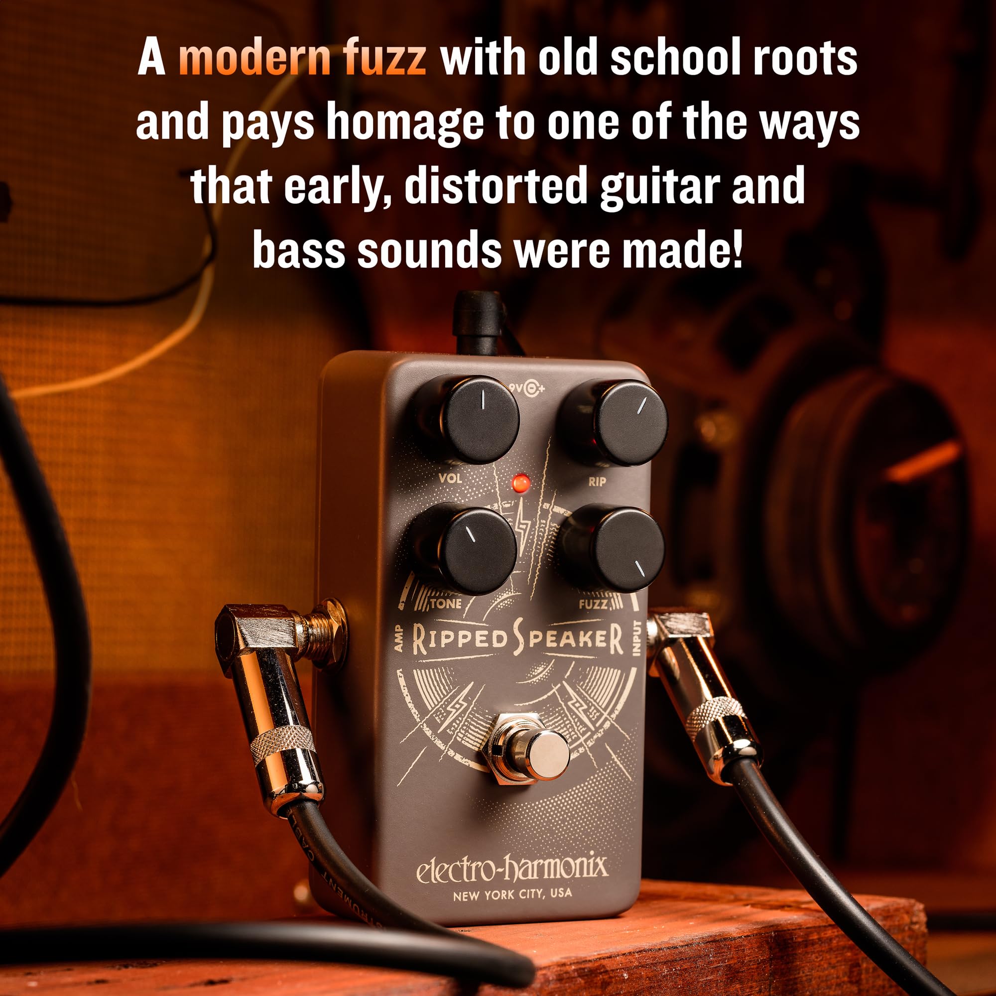 Amazon.com: Electro-Harmonix Ripped Speaker Fuzz Pedal : Musical