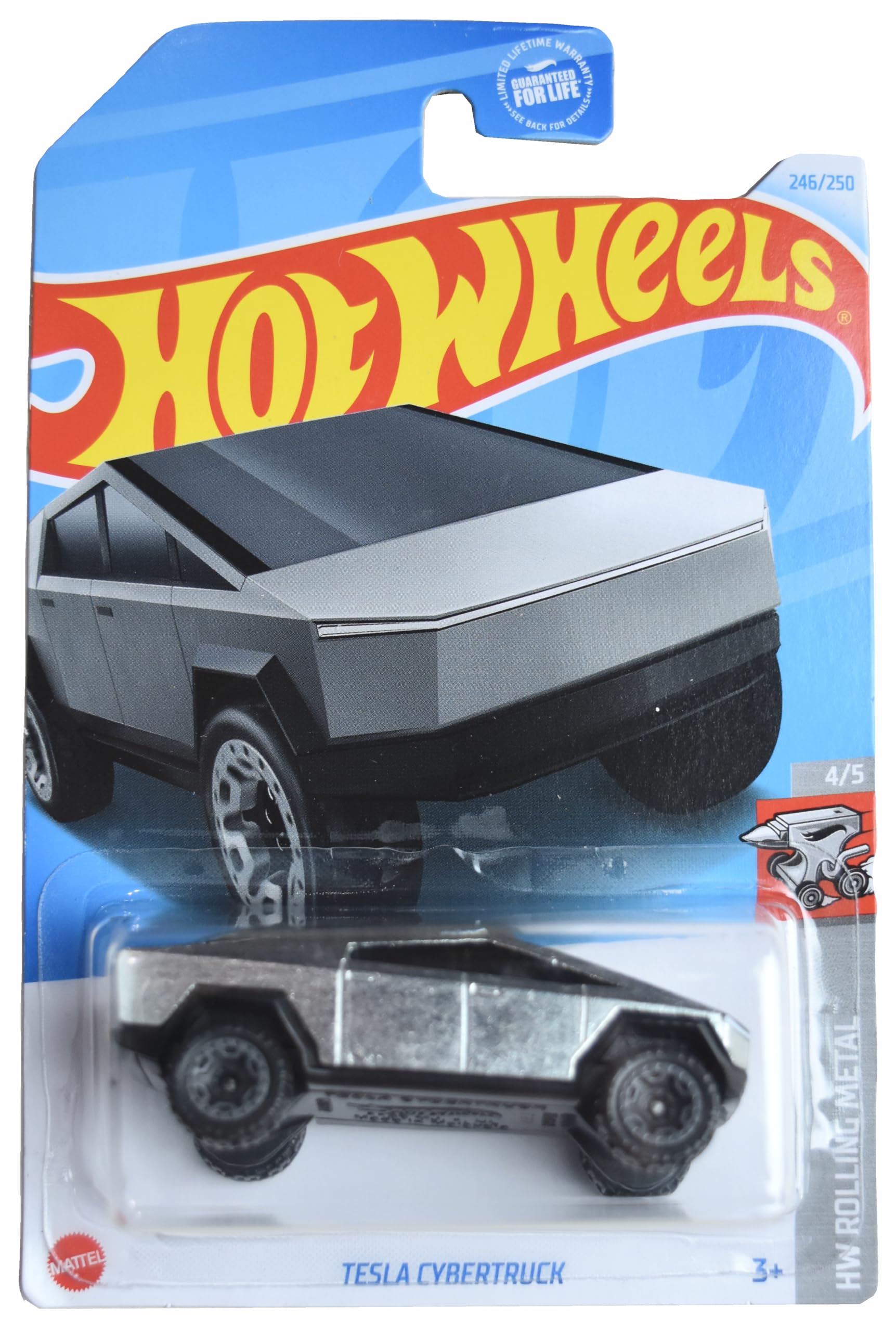 Amazon.com: Hot Wheels Tesla Cybertruck, HW Rolling Metal 4/5