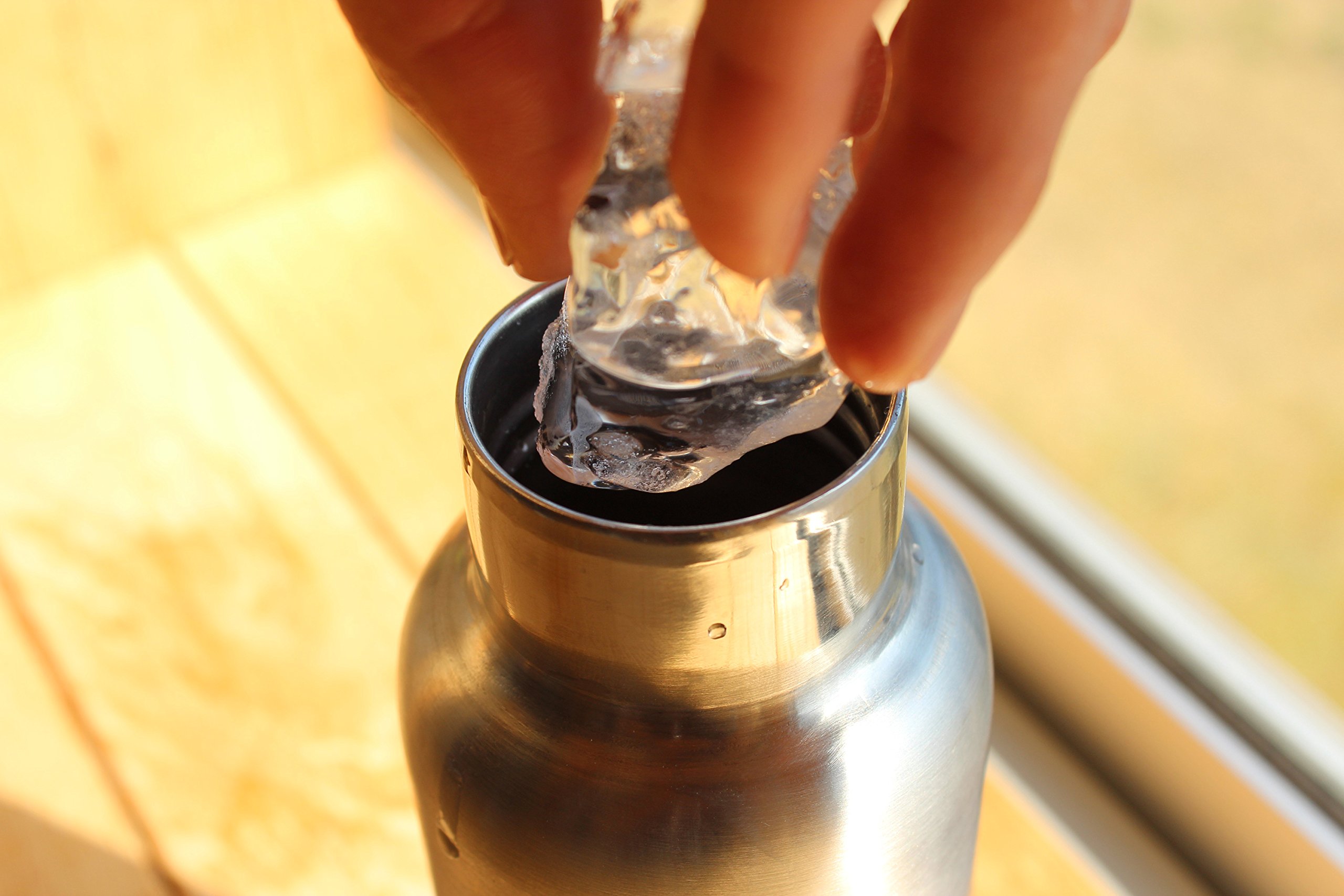 Amazon｜+LUMBER by Hacoa THERMO BOTTLE ステンレス素材の水筒に銘木