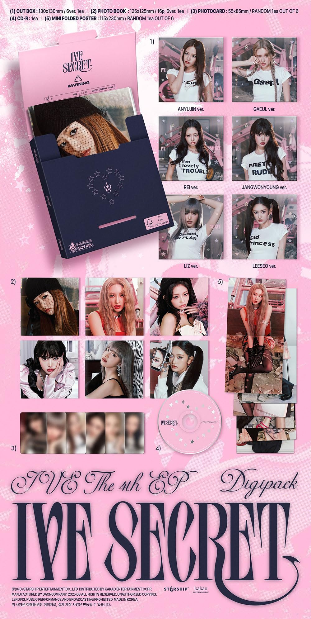 Amazon.co.jp: IVE (アイブ) - 4th EP [ IVE SECRET ] (Digipack Ver