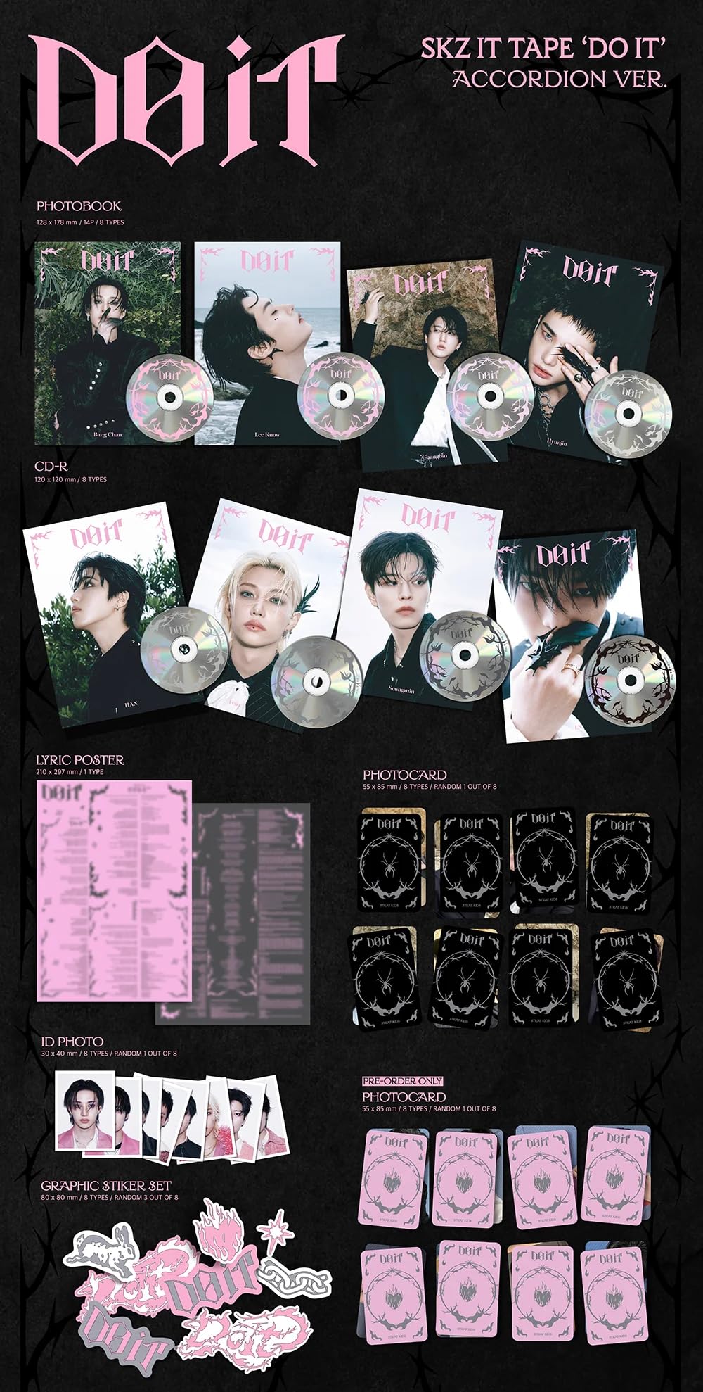 Stray Kids Do It SKZ IT TAPE Accordion [Lee Know Ver.] Photobook +