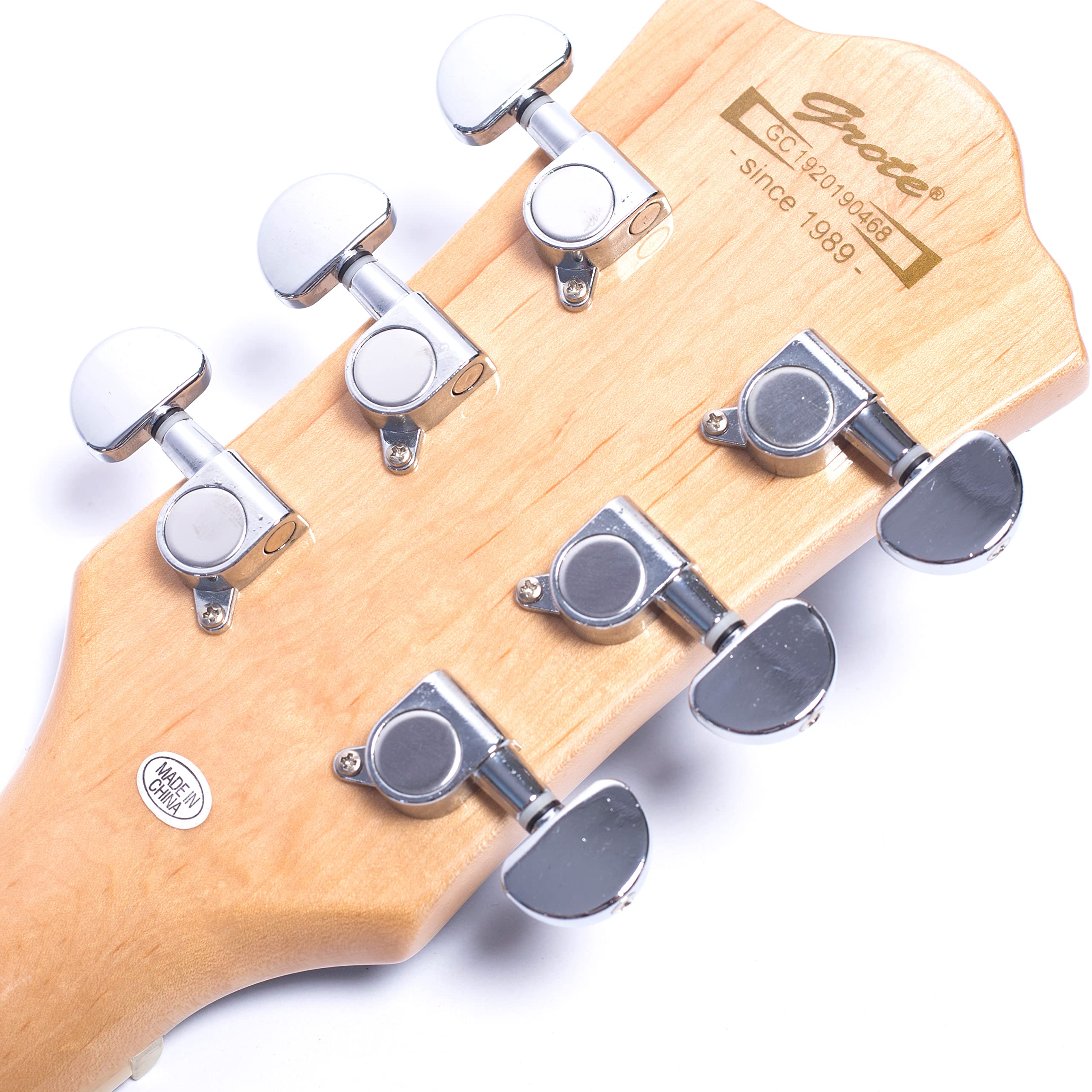 Amazon | GROTE Jazz Electric Guitar Semi-Hollow Body Chrome