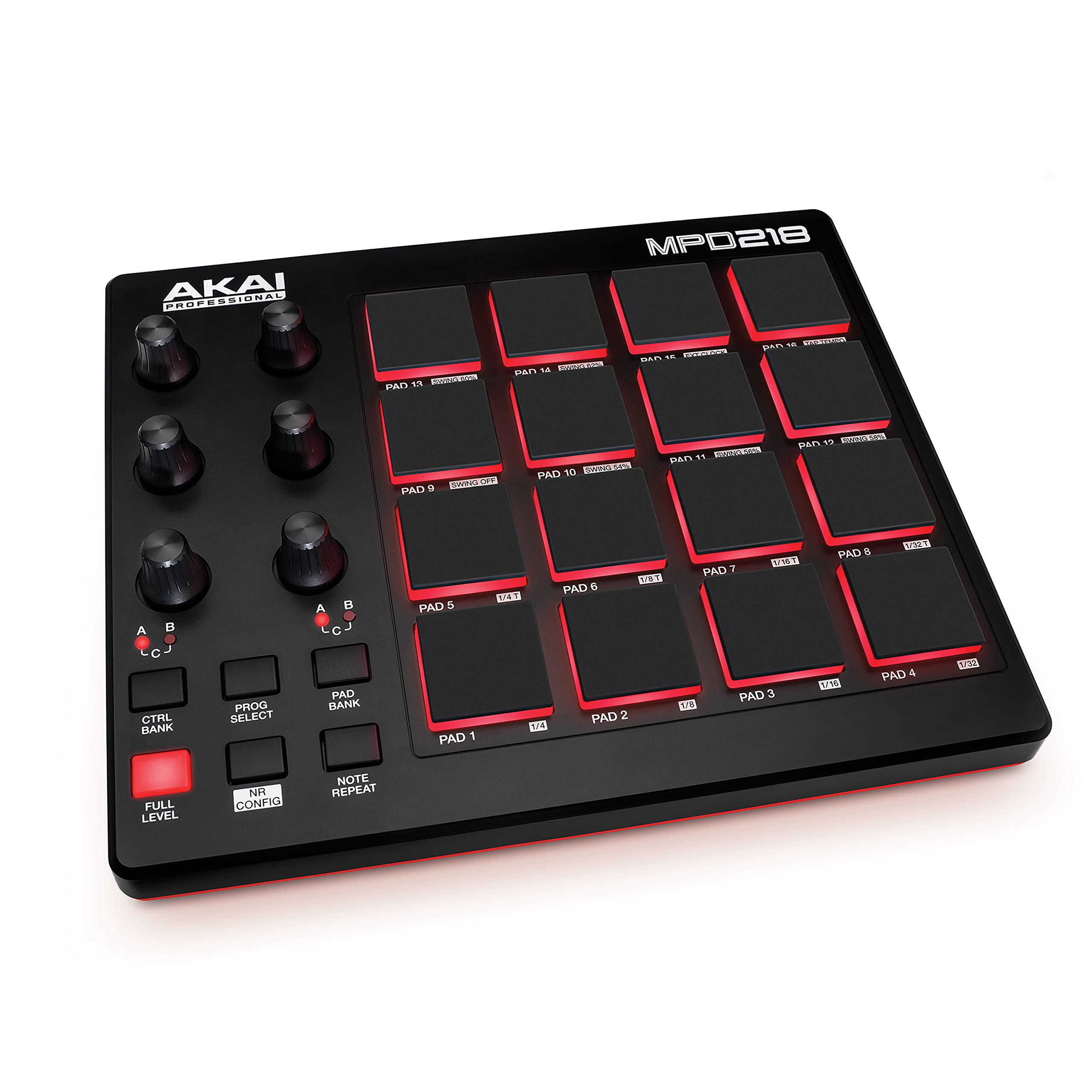 Akai Professional MPD218 | MIDI Drum Pad Controller w/ Free