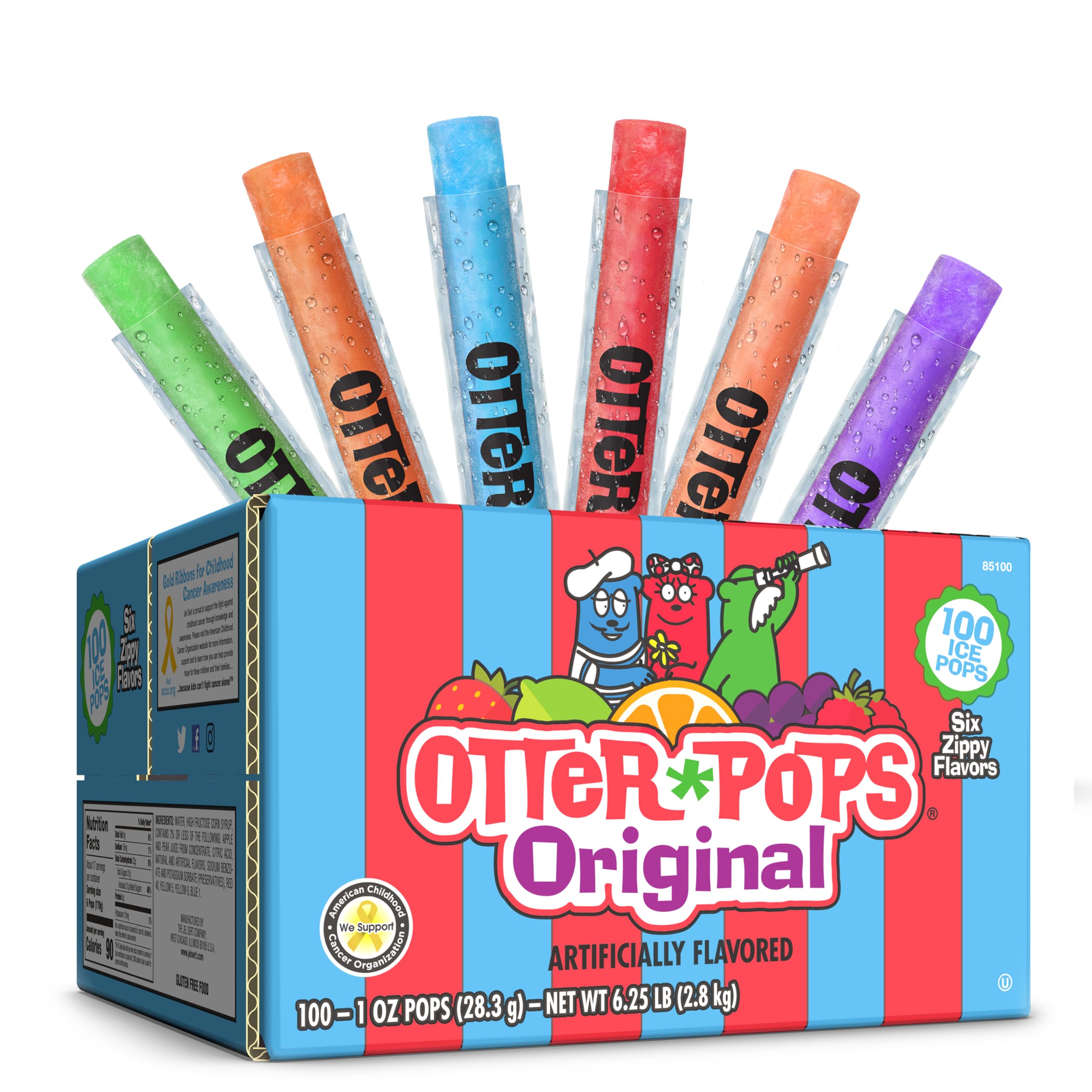 Amazon.com: Otter Pops, Original Assorted Freezer Pops, 1oz Freeze