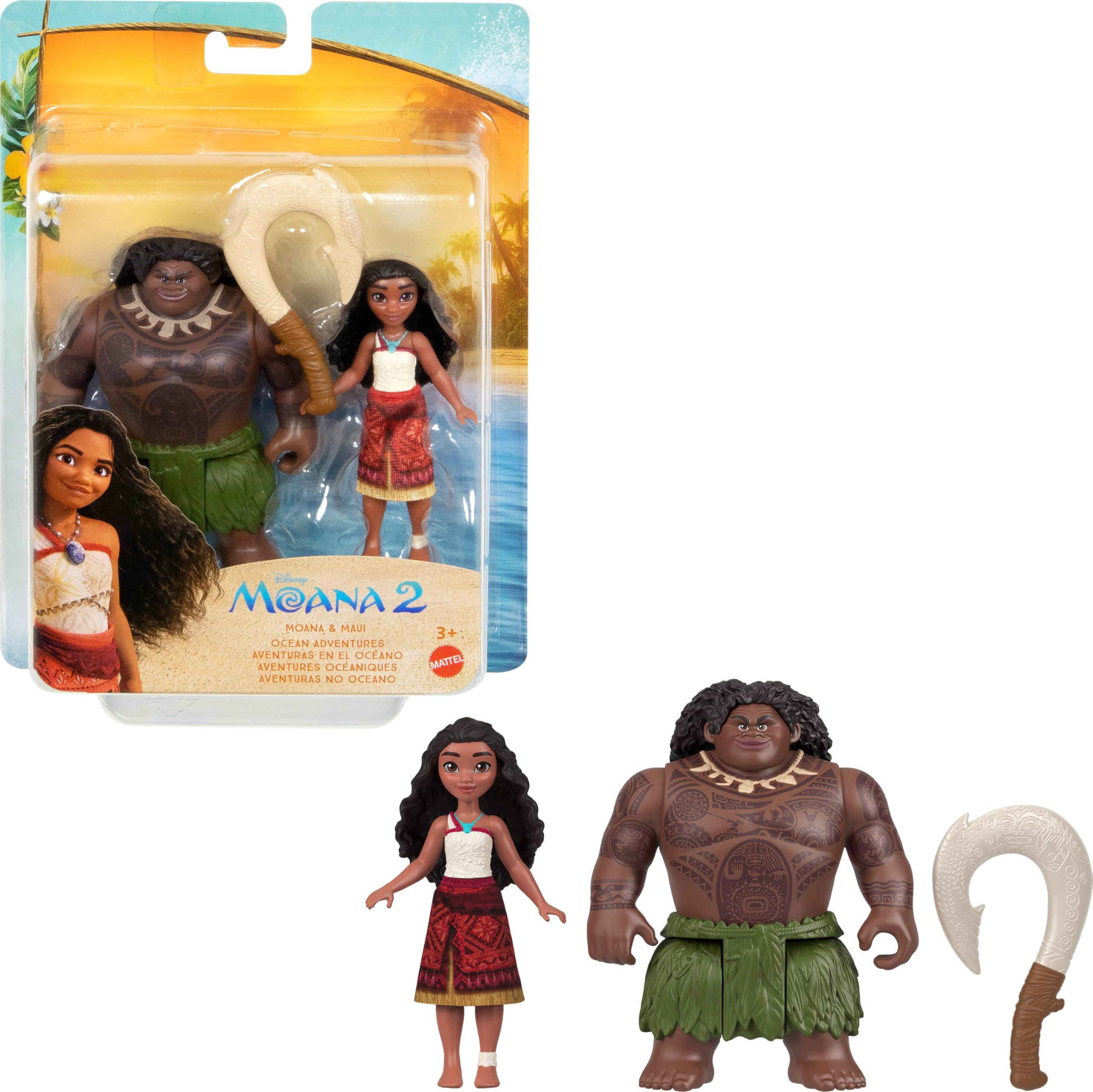 Amazon | Mattel ディズニー モアナ 2 おもちゃ モアナ & マウイ