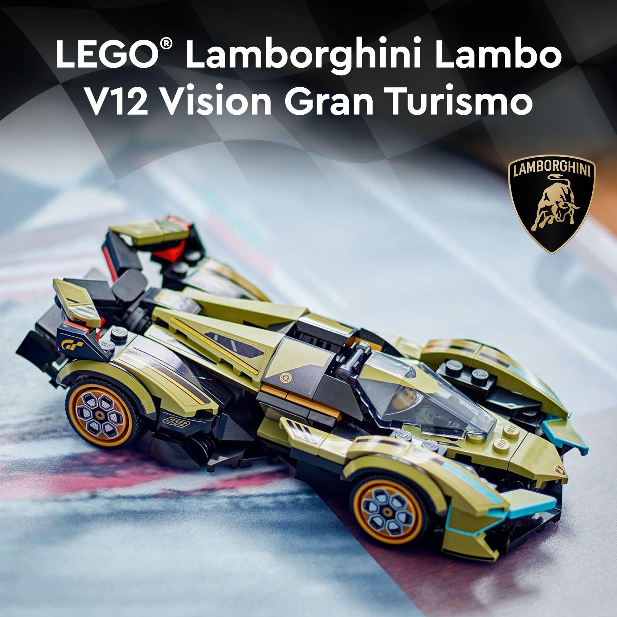 Amazon.com: LEGO Speed Champions Lamborghini Lambo V12 Vision GT