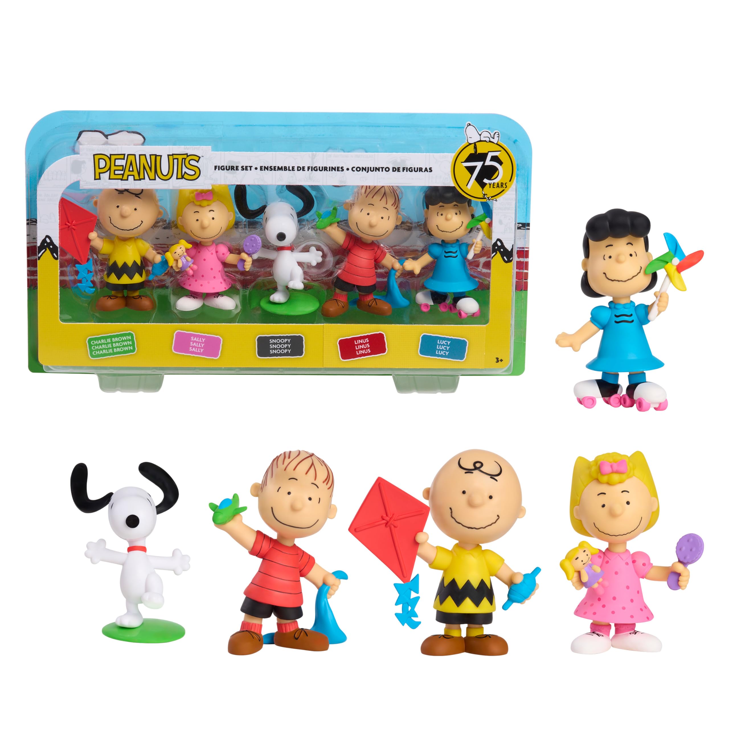 Amazon.com: Peanuts 75th Anniversary Collectible Figure Set