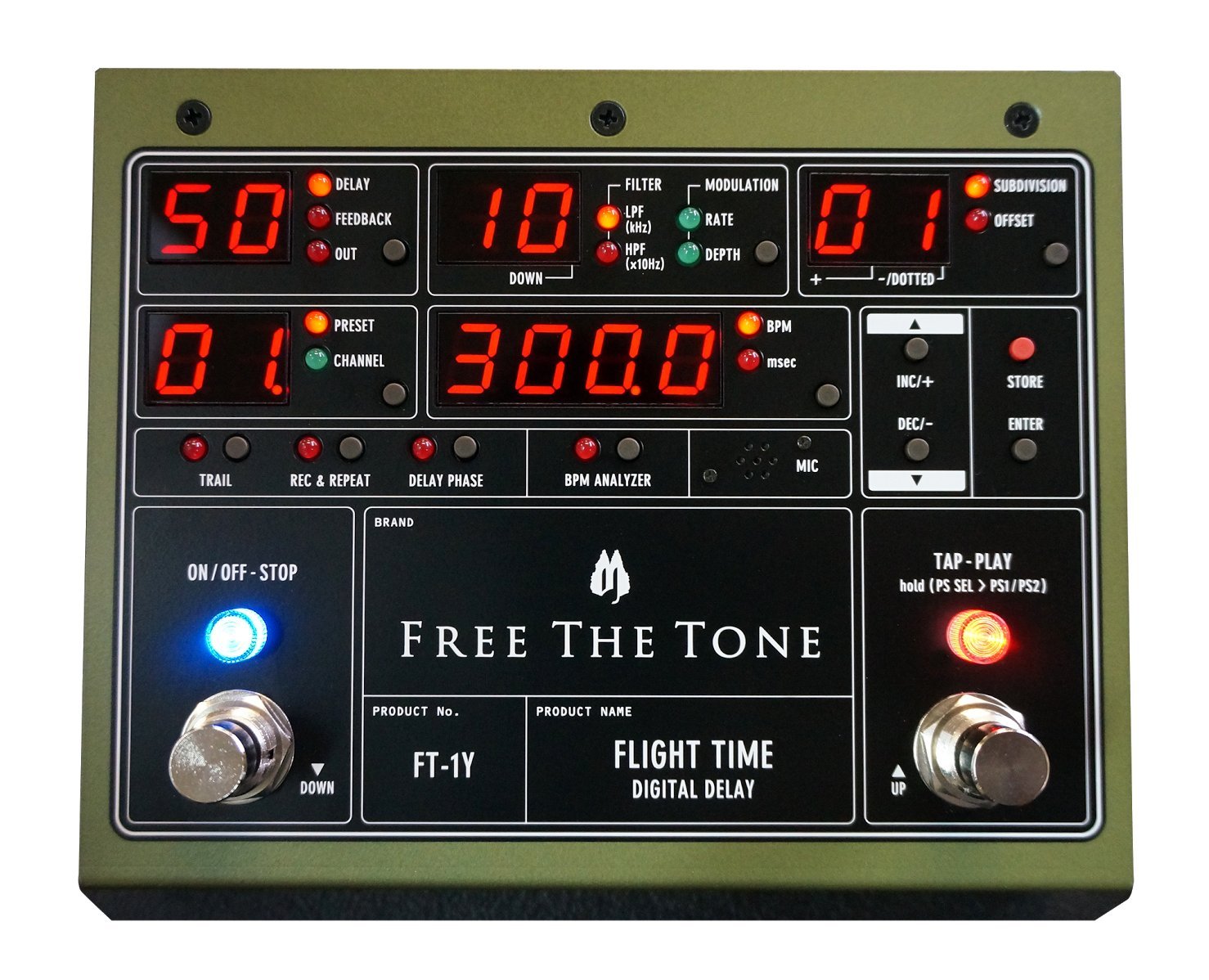 Amazon | Free The Tone FLIGHT TIME DIGITAL DELAY [FT-1Y