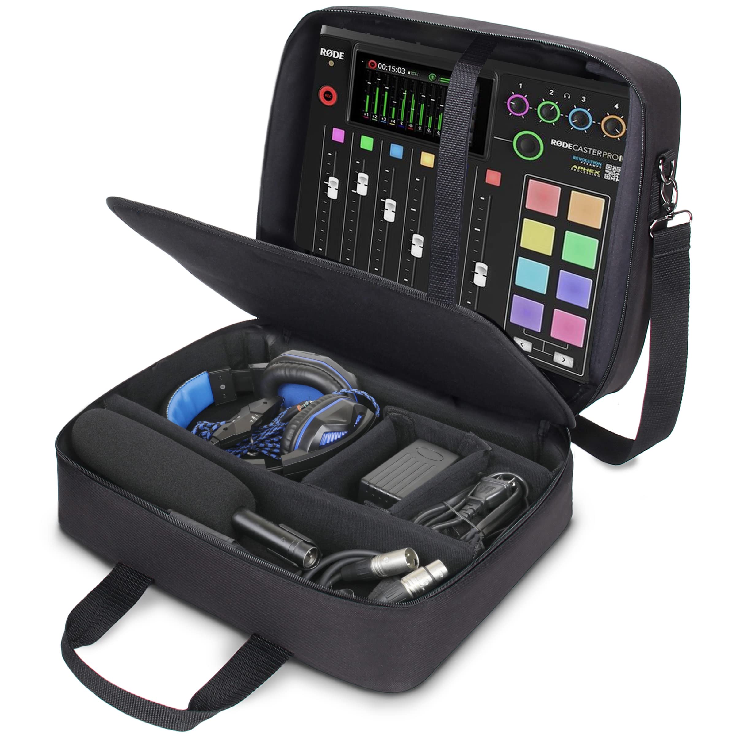 Amazon.com: USA Gear Audio Mixer Case - Podcast Mixer Travel Case