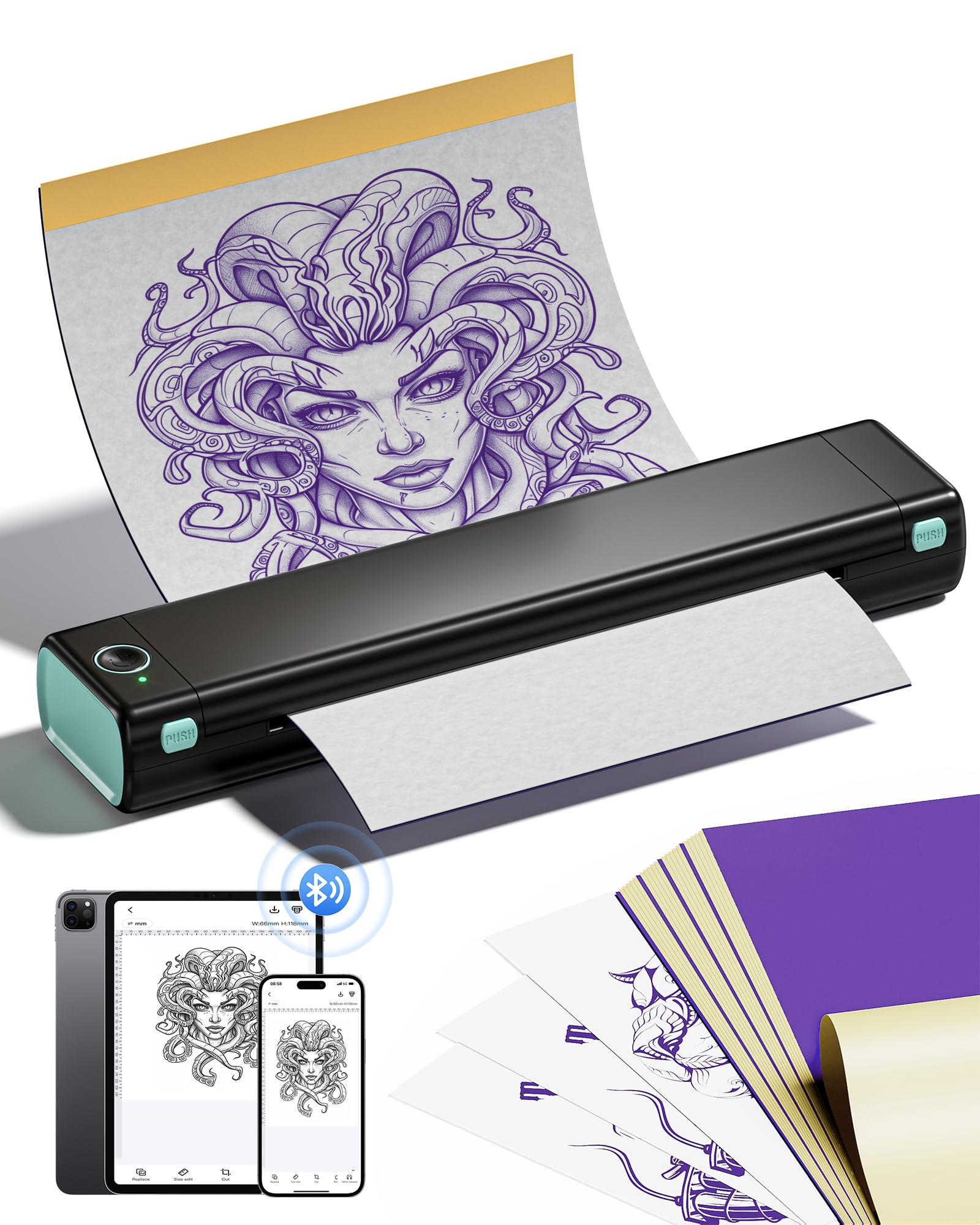 Amazon.com: Itari M08F Wireless Tattoo Stencil-Printer - Tattoo