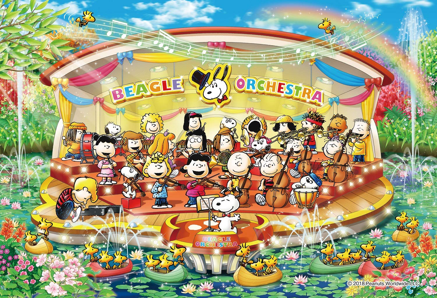 Amazon.co.jp: エポック社 300ピース ジグソーパズル PEANUTS