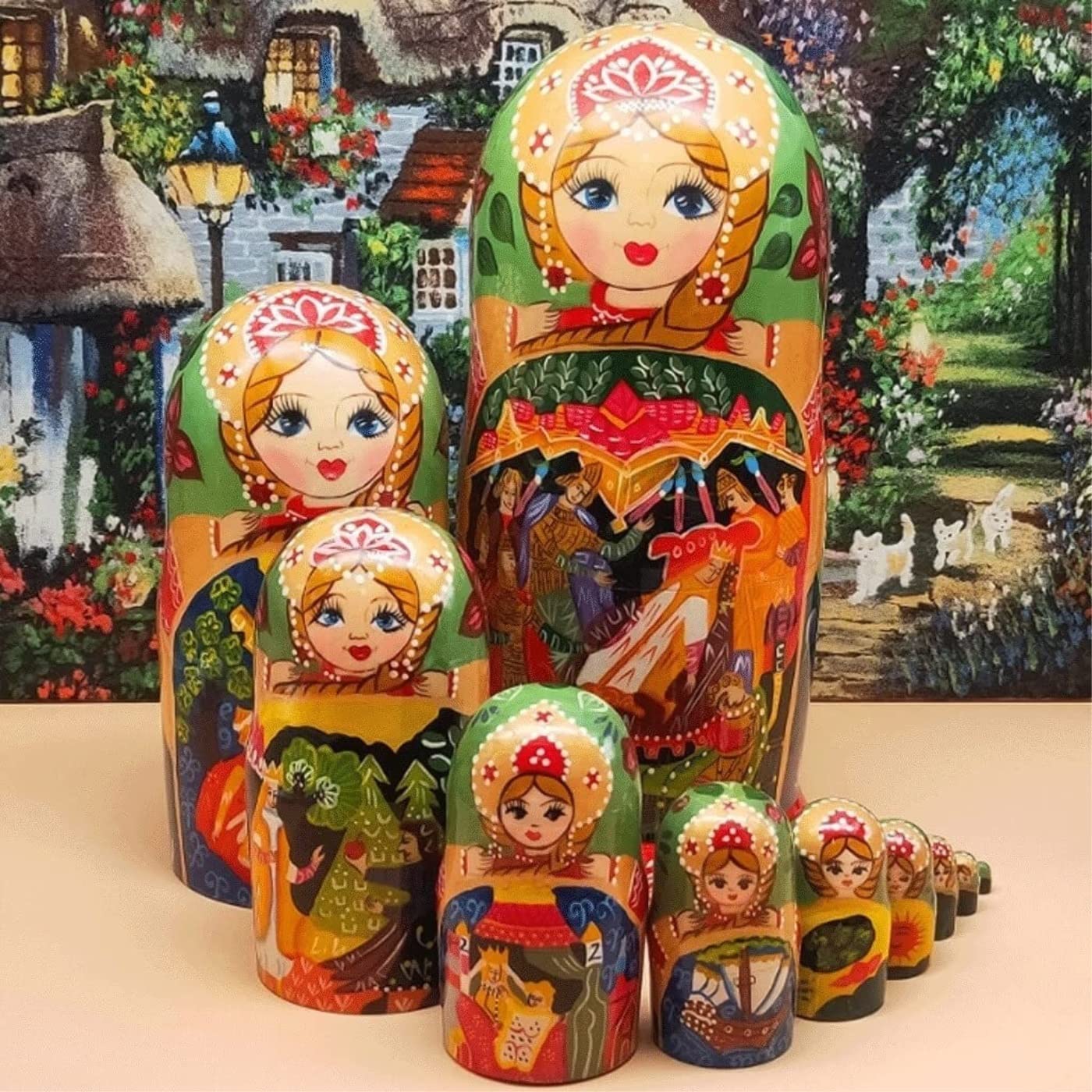 Amazon.co.jp: マトリョシカ ロシア人形 伝統的なマトリョーシカ人形