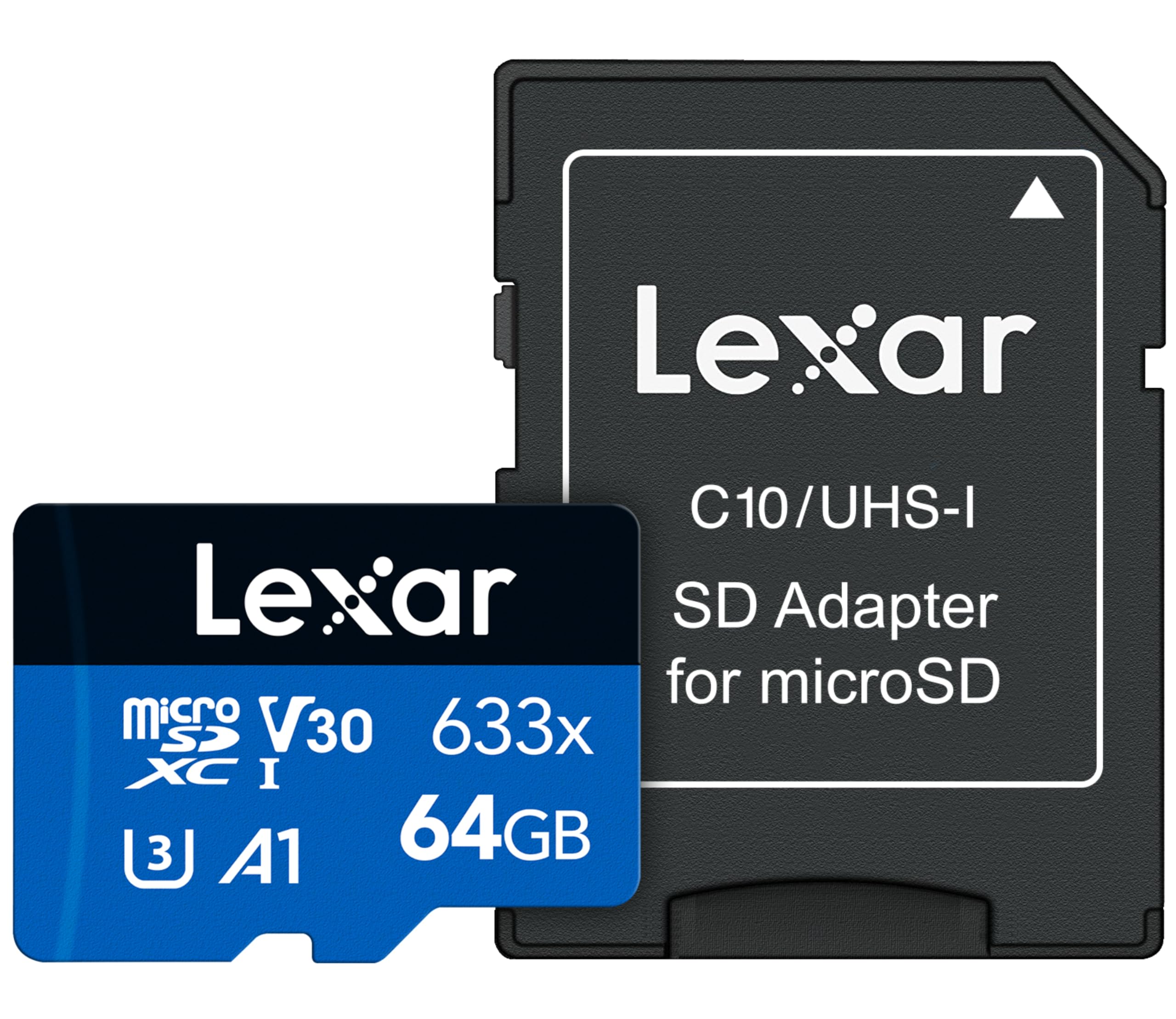 Amazon.com: Lexar High-Performance 633x 64GB microSDXC UHS-I Card