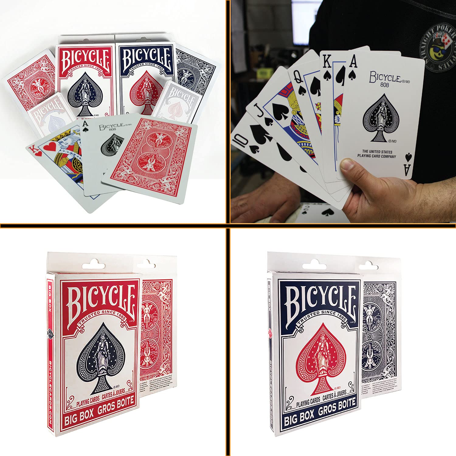 Amazon.com: Bicycle Playing Cards Big Box Oversized Giant Jumbo