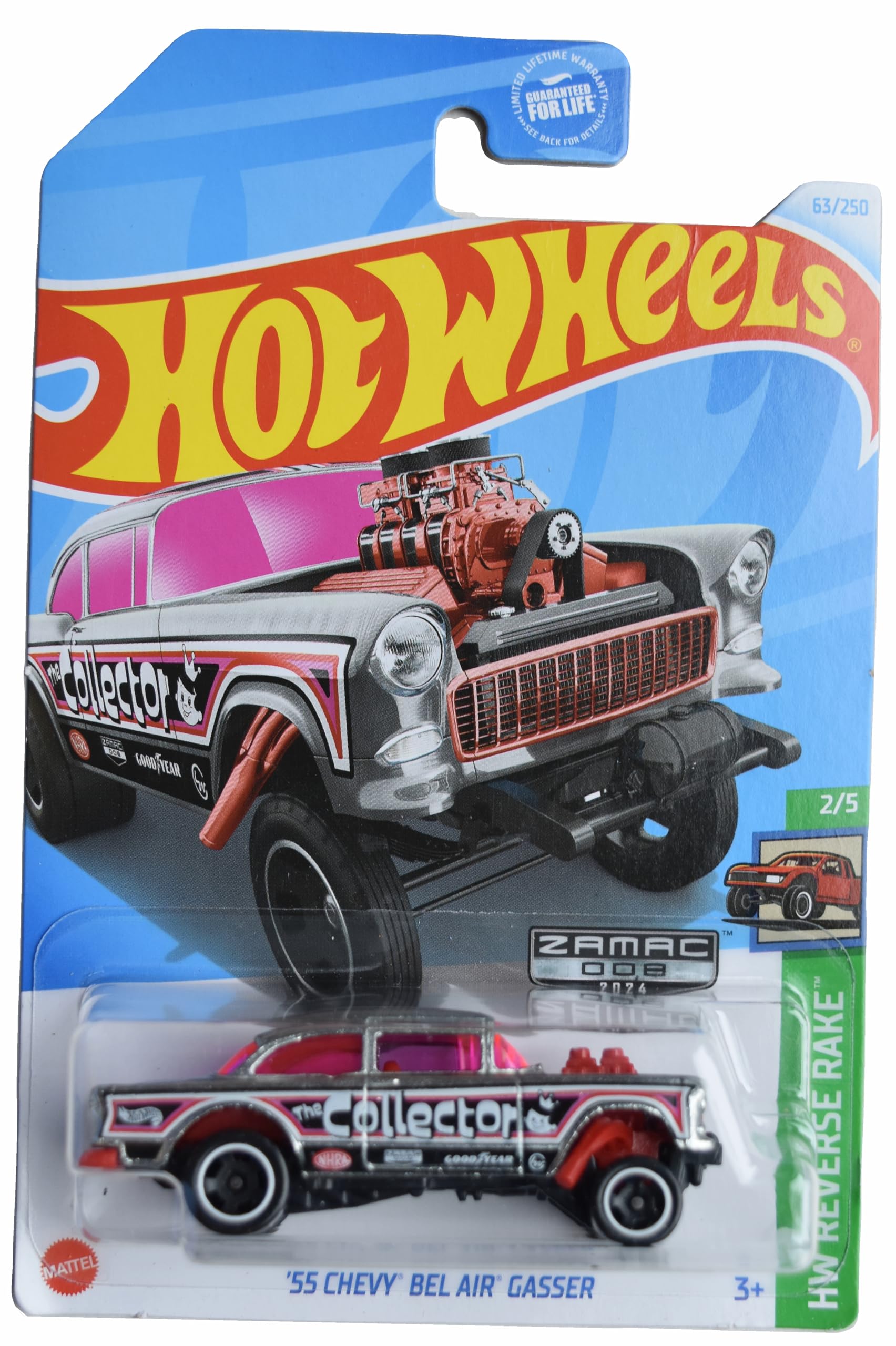 Amazon.com: Hot Wheels Zamac '55 Chevy Bel Air Gasser, HW Reverse