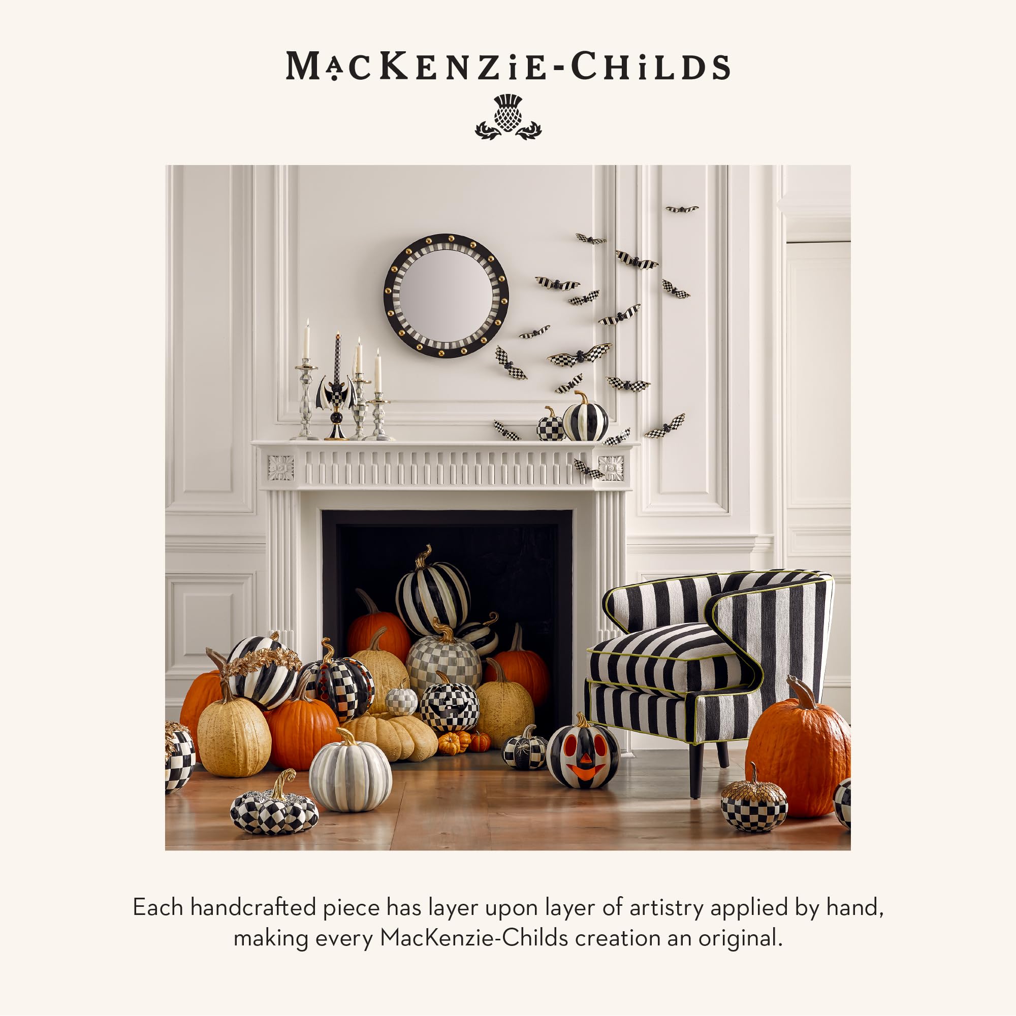 Amazon.co.jp: MACKENZIE-CHILDS トワール 樹脂製 パンプキン