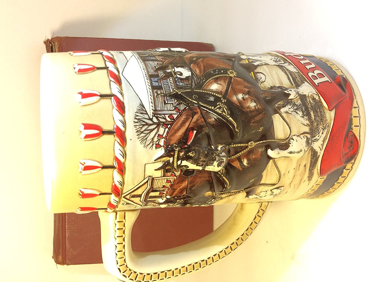 Amazon.com | 1986 Budweiser Holiday Stein - CLYDESDALE COLLECTION