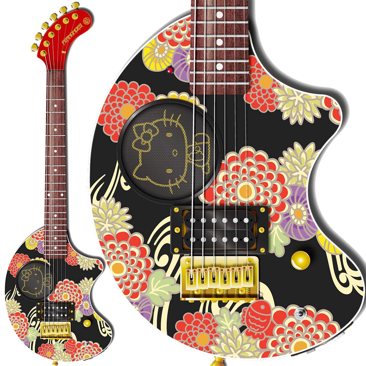 Amazon | FERNANDES ZO-3 HK KABUKU ハローキティー スピーカー内蔵
