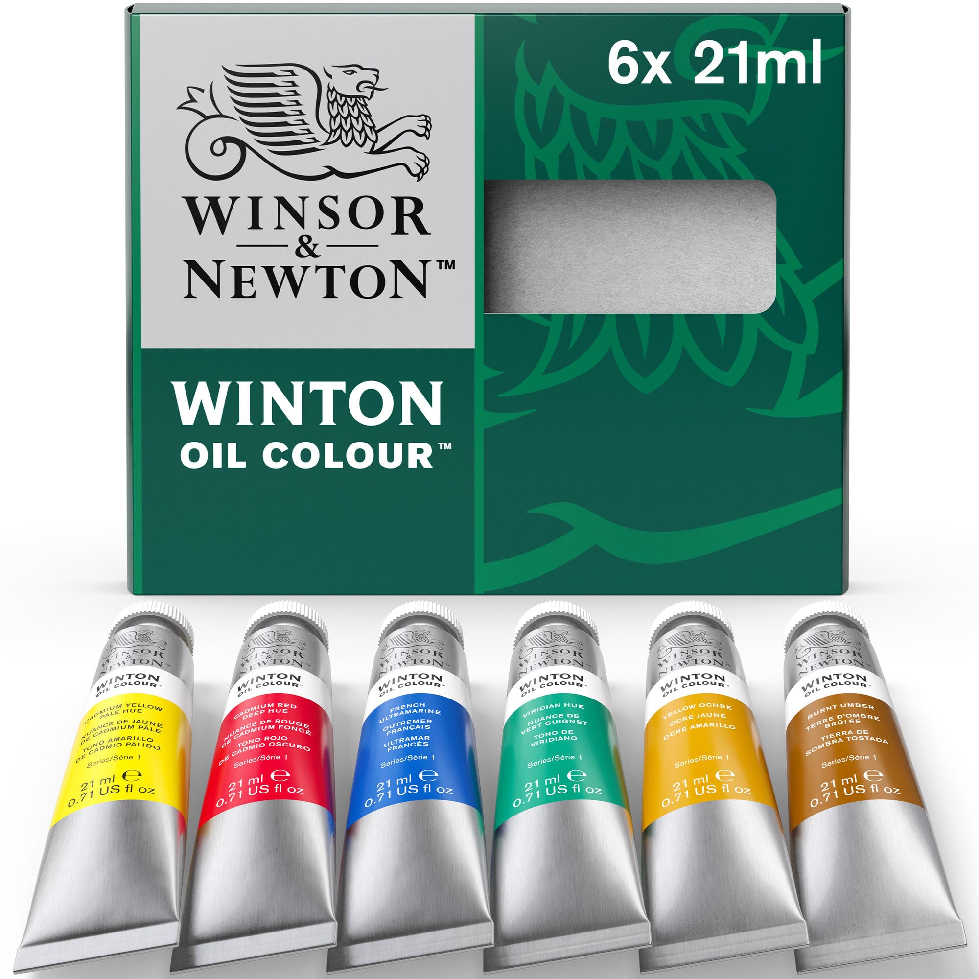 Amazon.com: Winsor & Newton Winton Oil Color Paint, Intro Set, 6 x