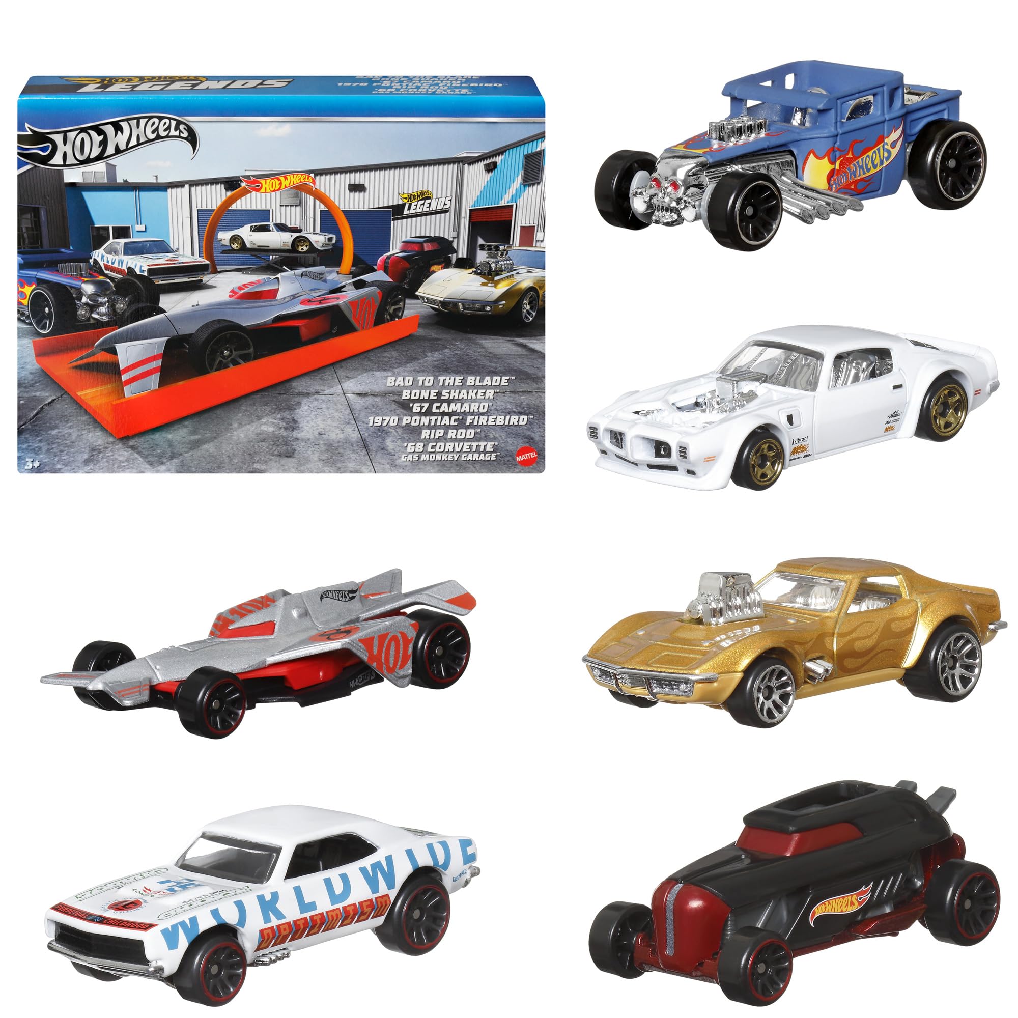 Amazon | ホットウィール(Hot Wheels) レジェンド マルチパック 6台