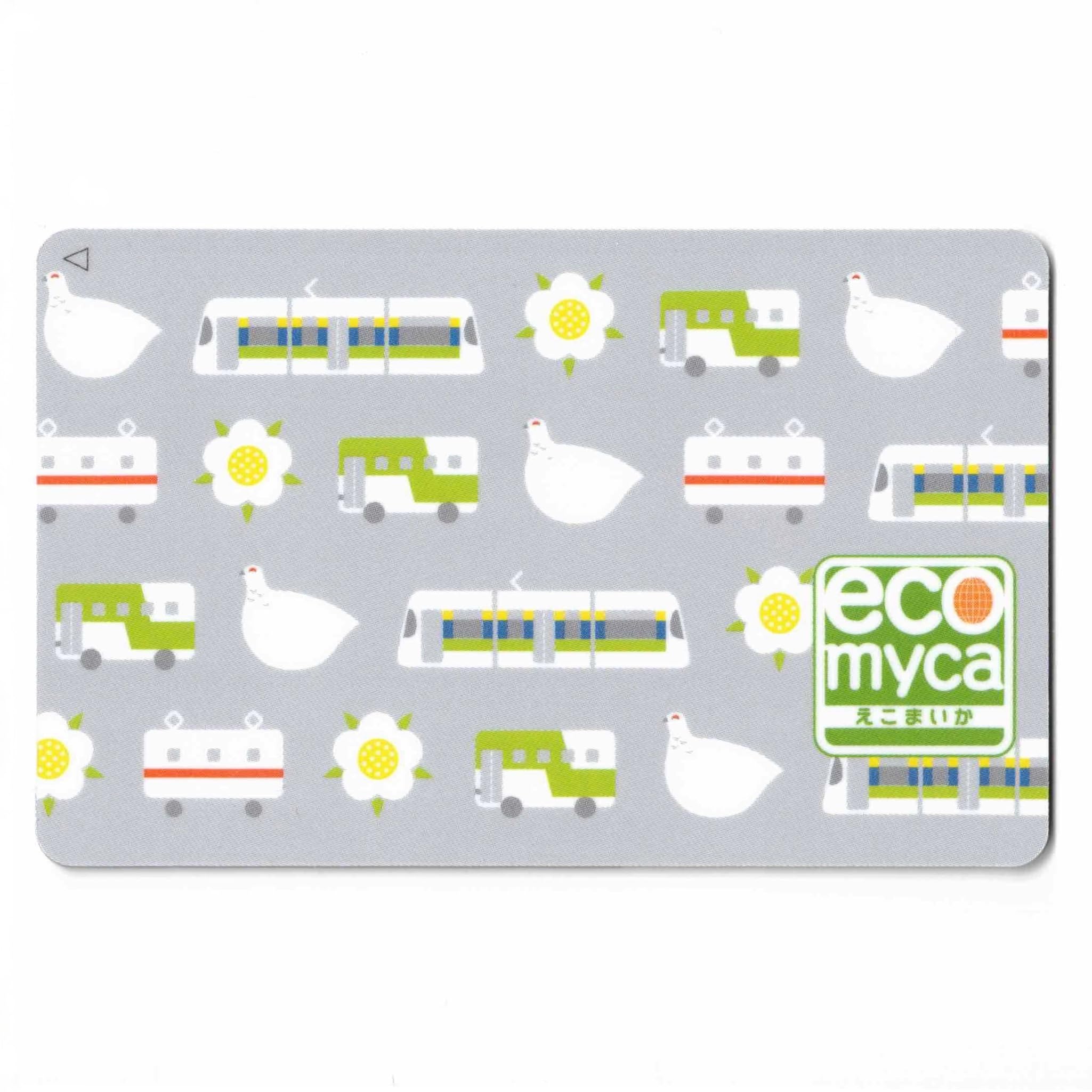 Amazon.co.jp: ecomyca（えこまいか） 鳥柄 富山県 ローカル 交通系IC