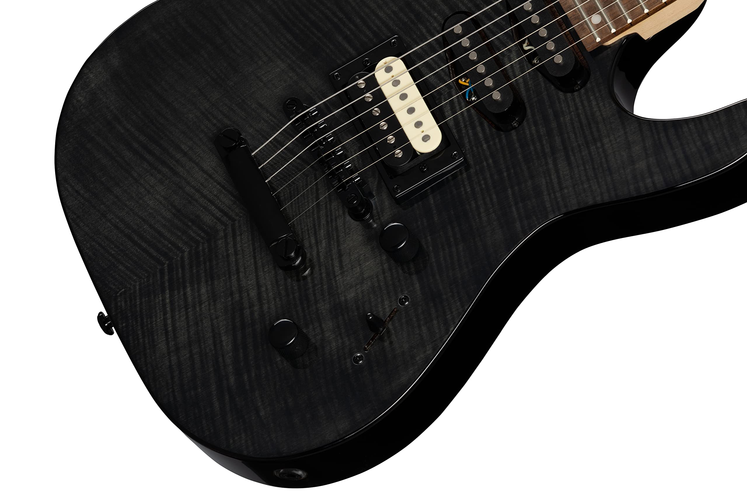 Amazon.com: Kramer Striker Figured HSS Stoptail, Trans Black