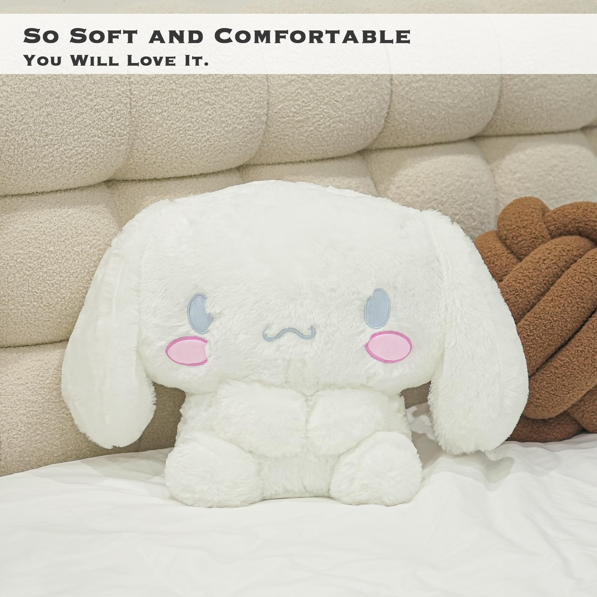 Amazon.co.jp: Jujuホワイトカワイイぬいぐるみ(20インチ) - かわいい