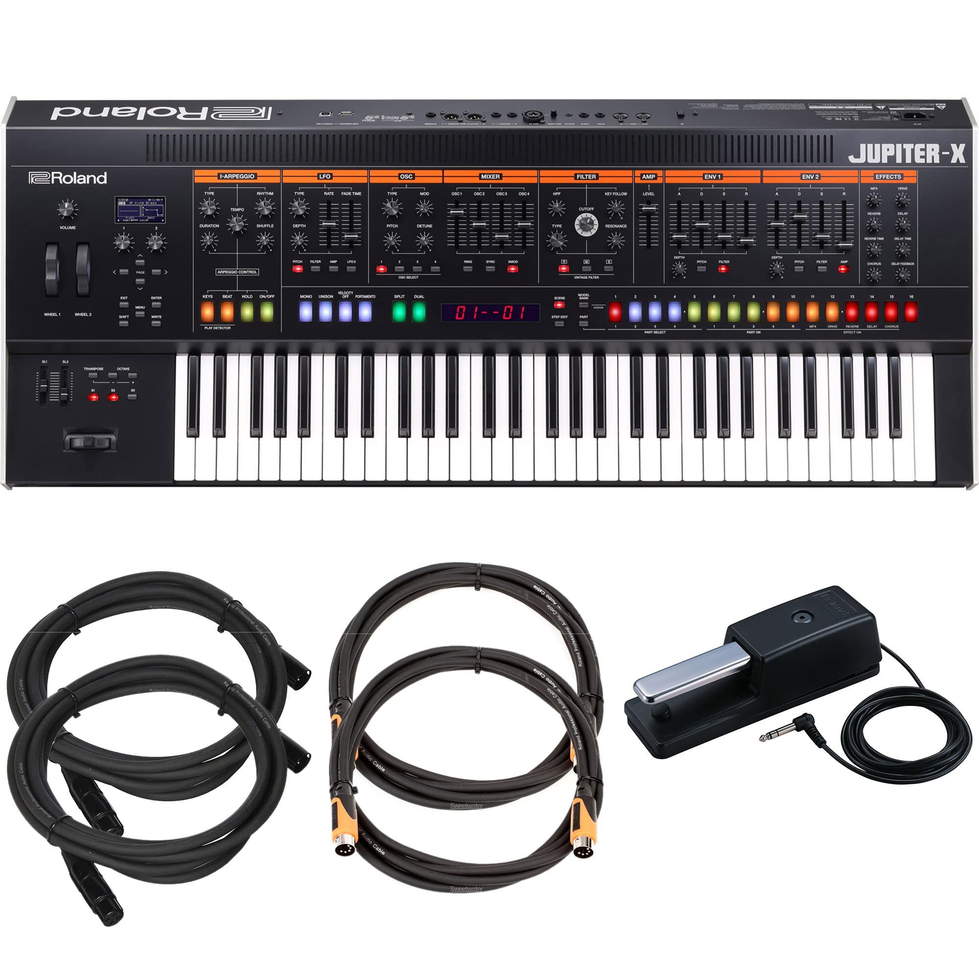 Amazon.com: Roland Jupiter-X 61-key Synthesizer Bundle with