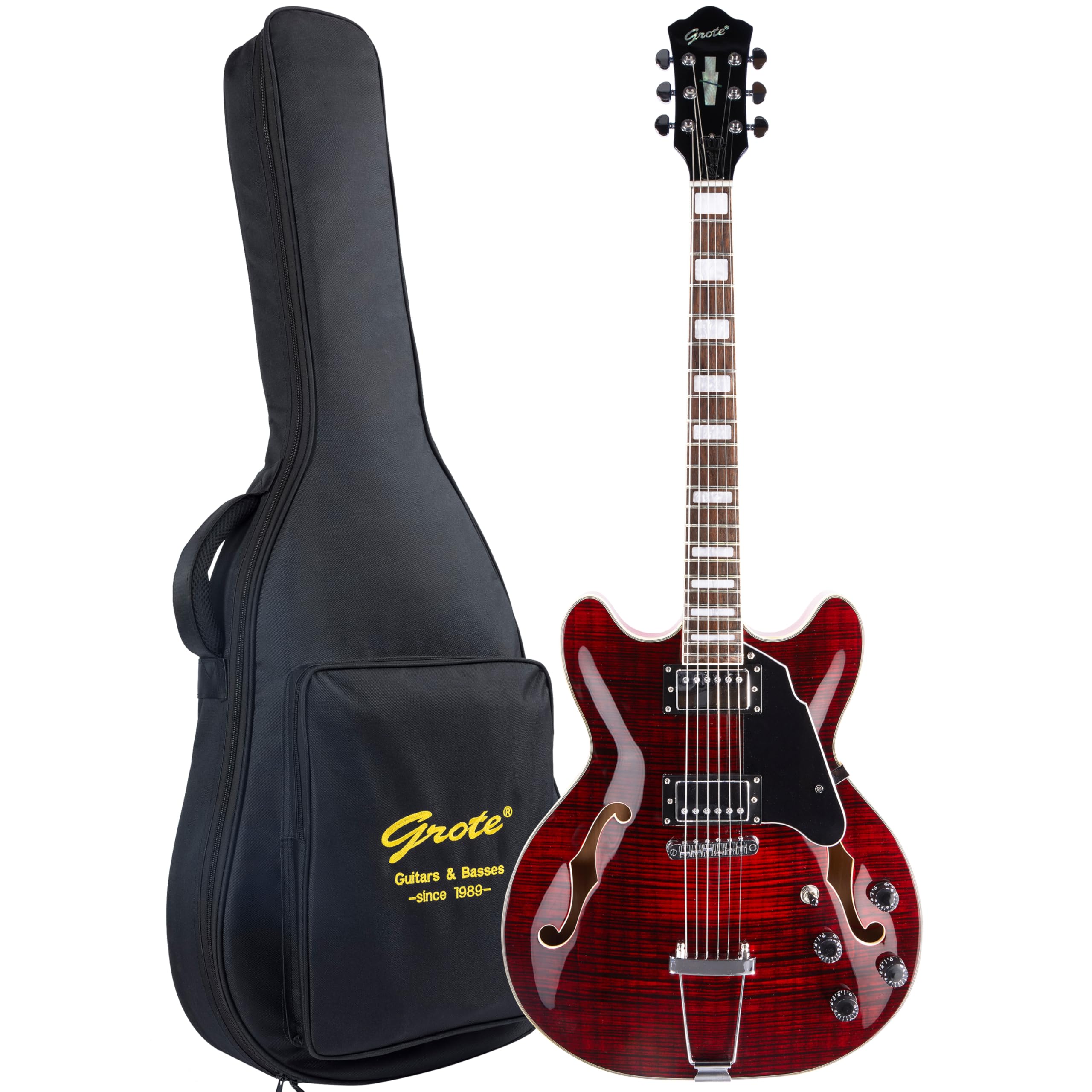 Amazon | エレキギター NEW GROTE 335 style Jazz Electric Guitar