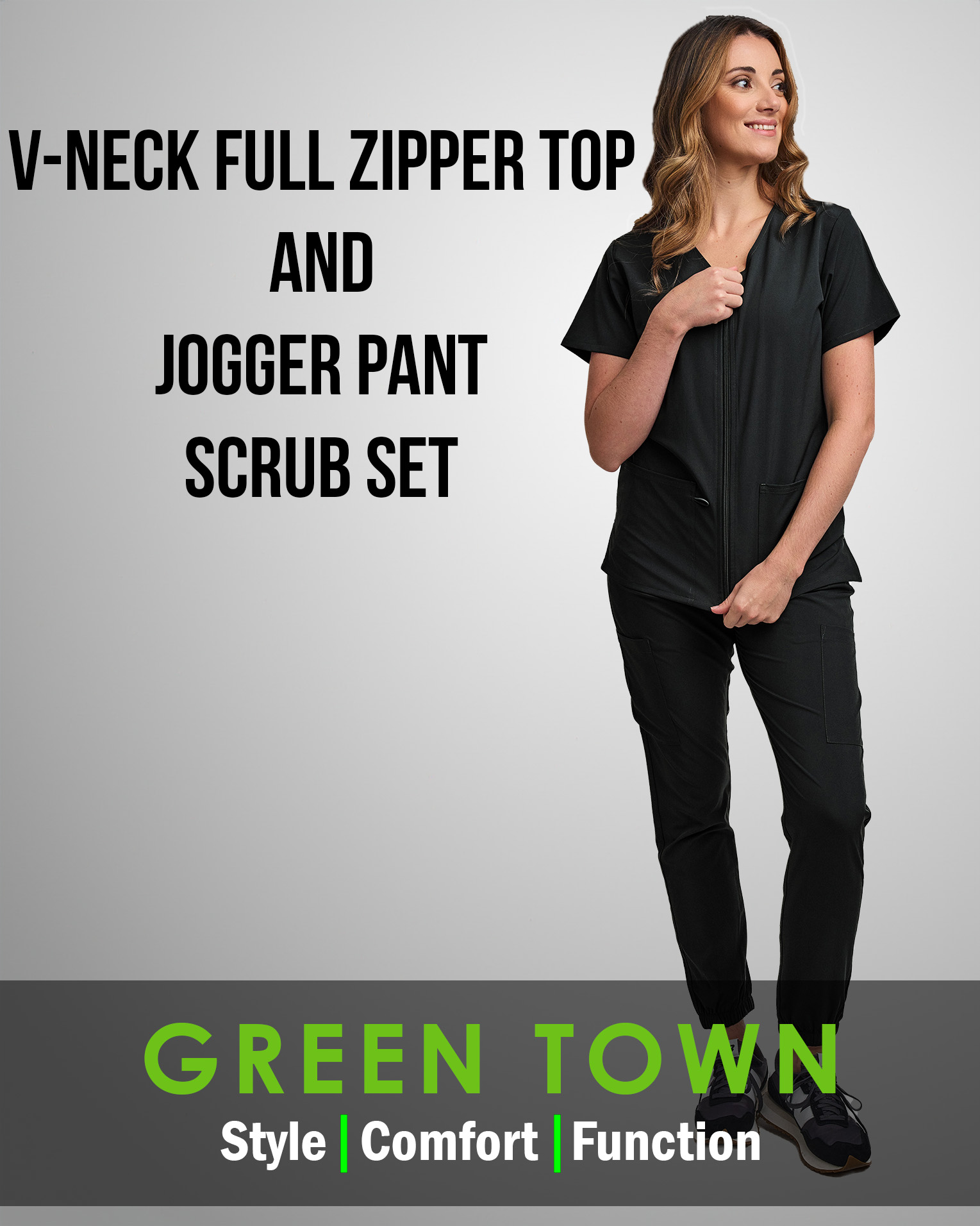 Amazon.com: Green Town Scrubs for Women Scrub Set - Jogger Pant