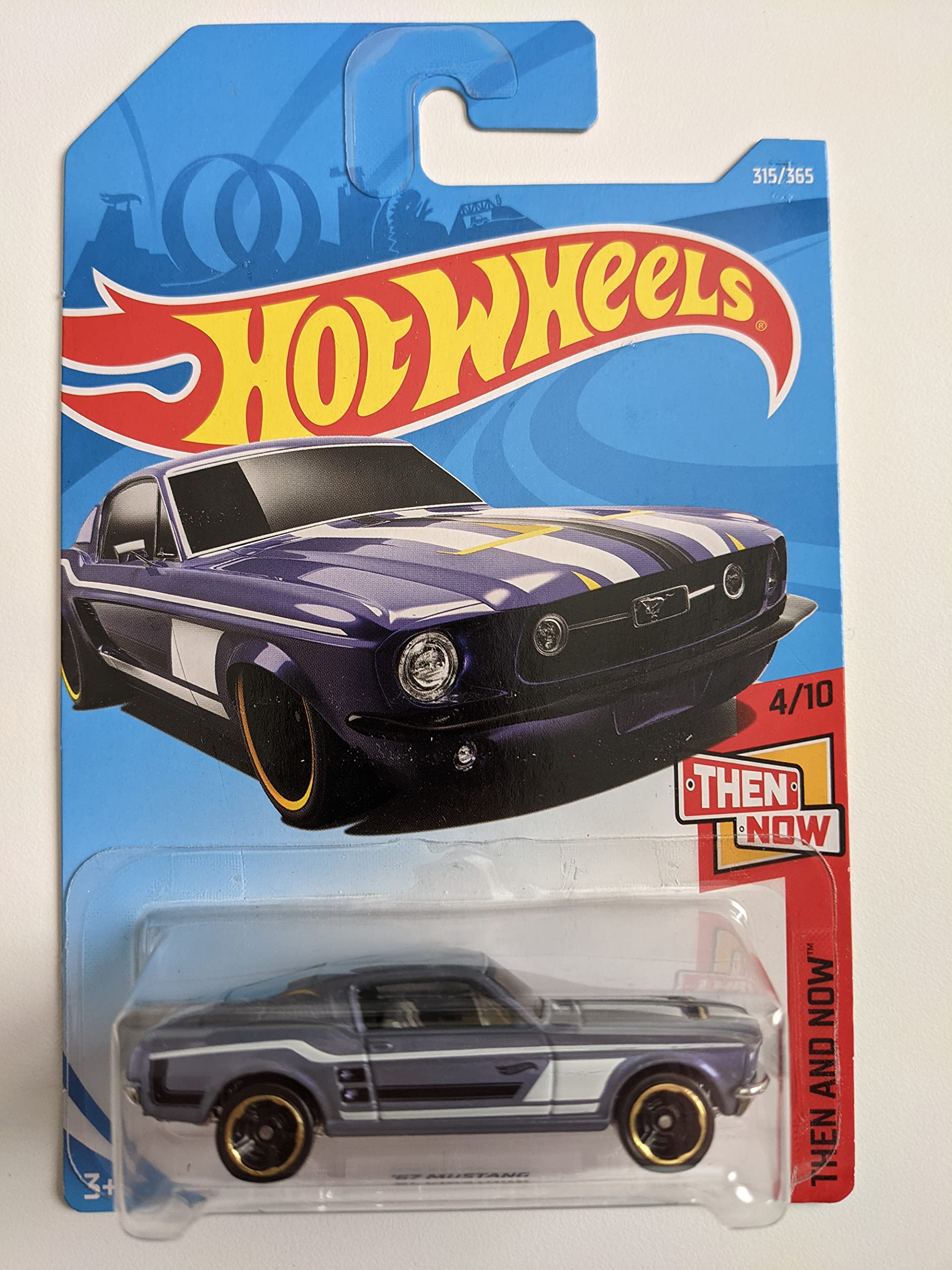 Amazon.com: Hot Wheels Then and Now 4/10, Purple '67 Mustang 315