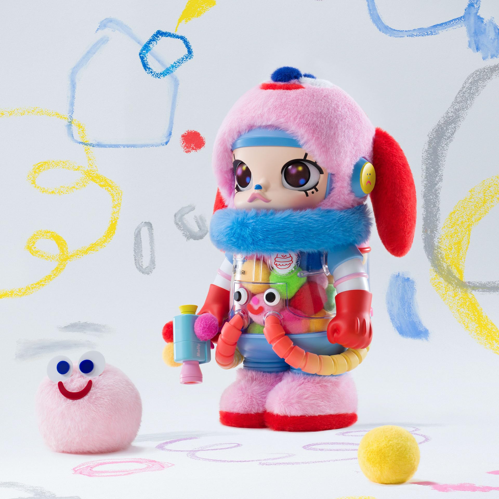 Amazon.com: POP MART MEGA Space Molly 400% Jon Burgerman