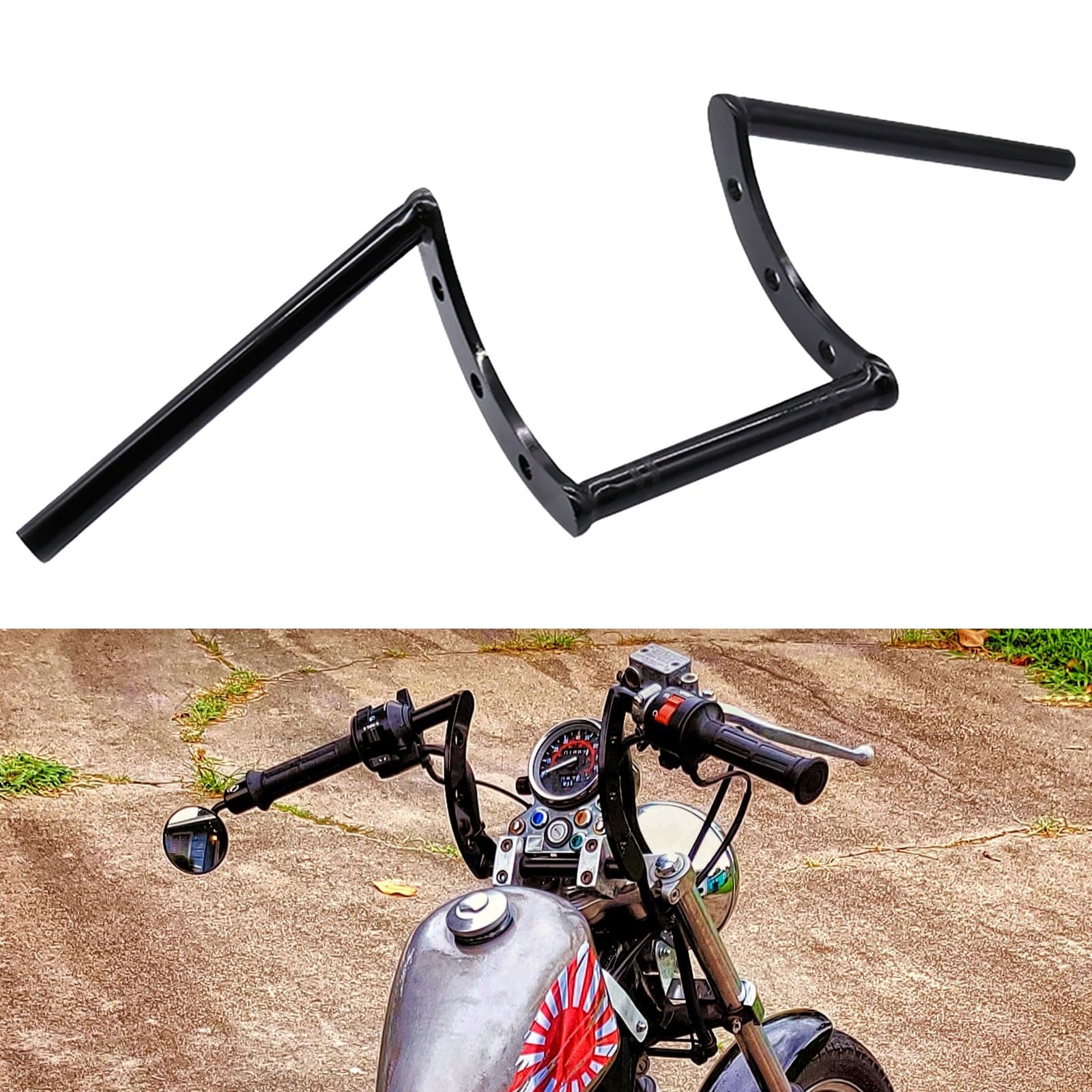 Amazon | AnXin オートバイハンドルバーZバー 22mm 7/8インチ ドラッグ