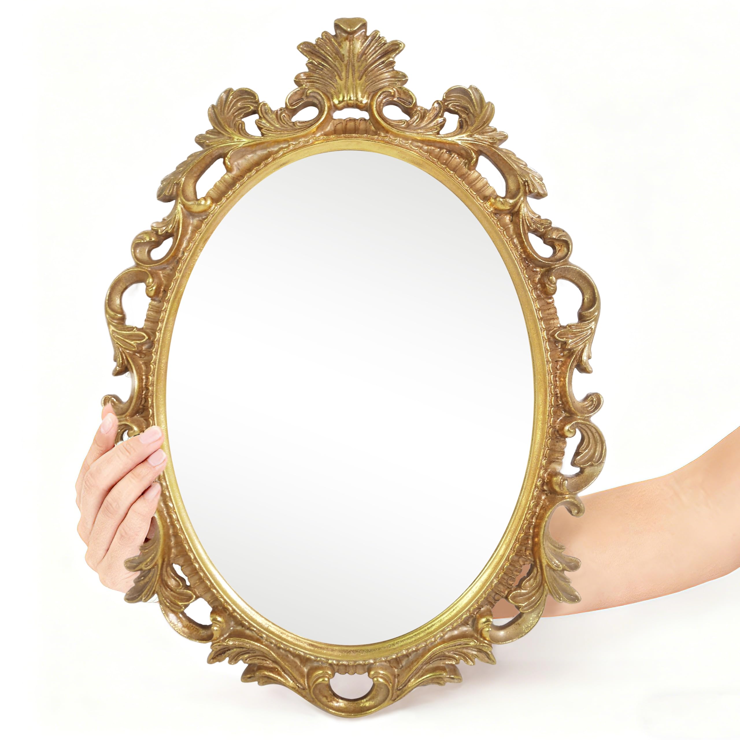 Amazon.com: SIMON'S SHOP Vintage Gold Mirror for Wall, Antique