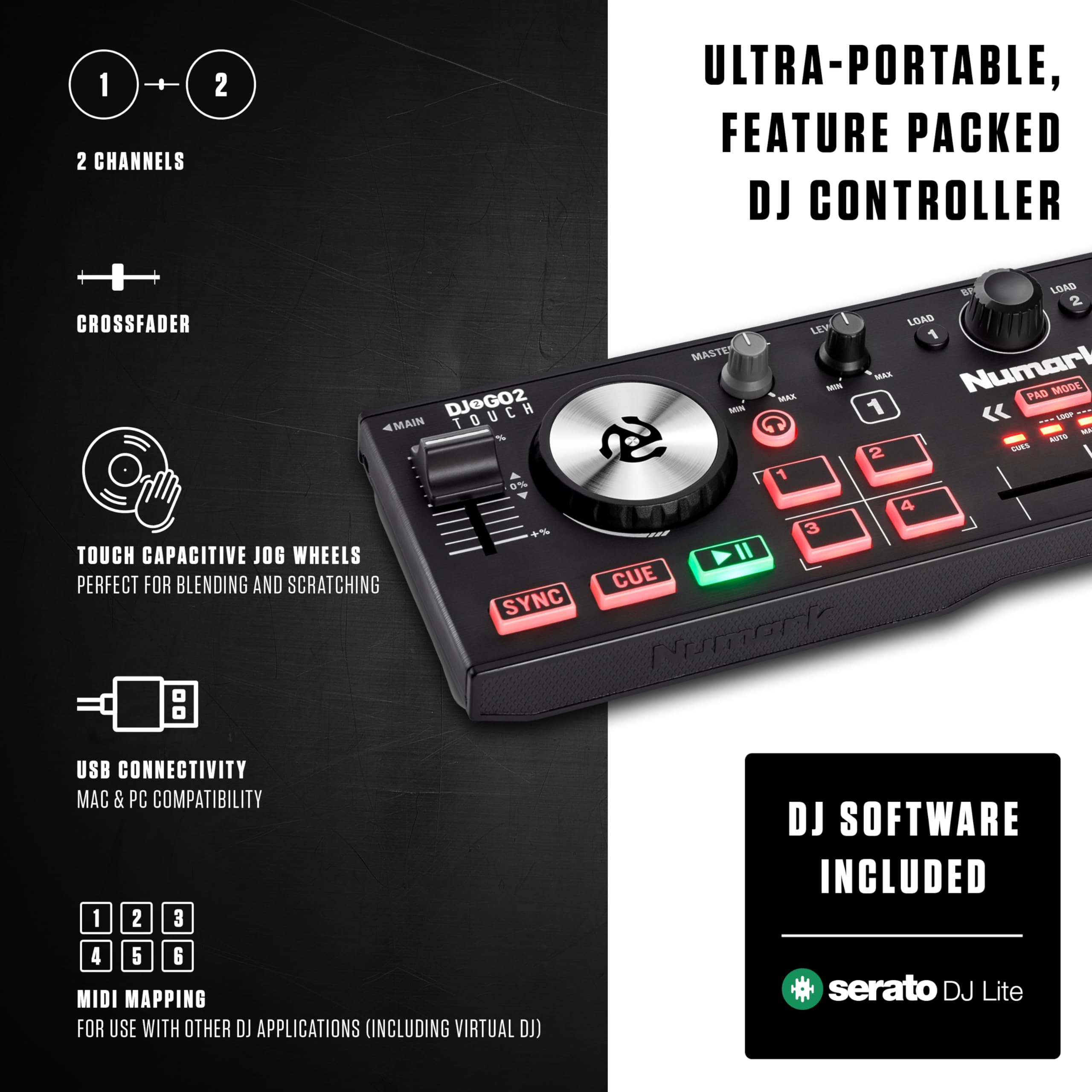 Amazon.co.jp: Numark DJコントローラーとモニタースピーカーのセット