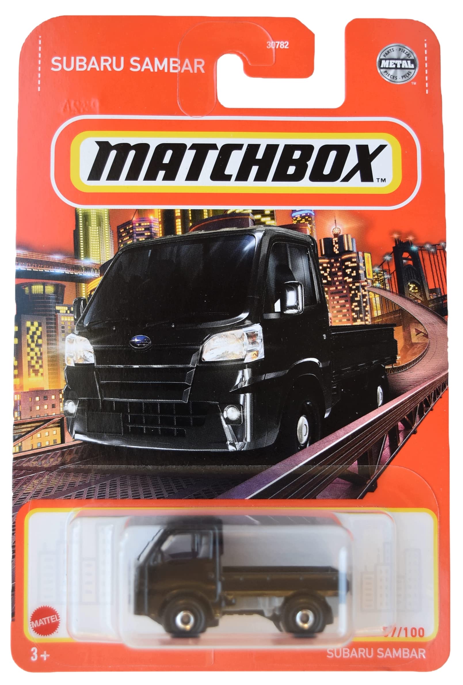 Amazon.com: Hot Wheels Matchbox Subaru Sambar - Black 57/100