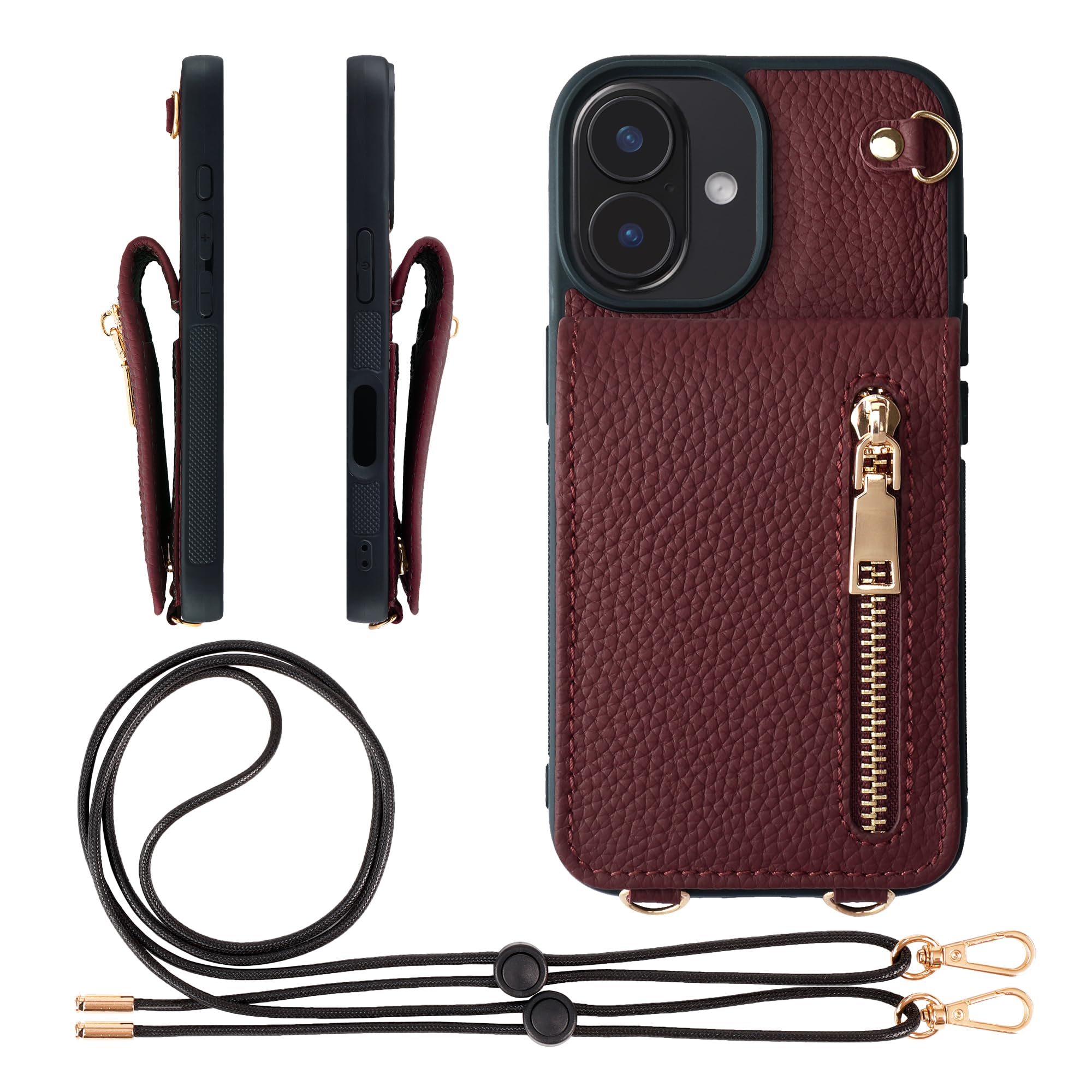 Amazon.co.jp: HANATORA for iPhone 16 ケース 本革 スマホケース