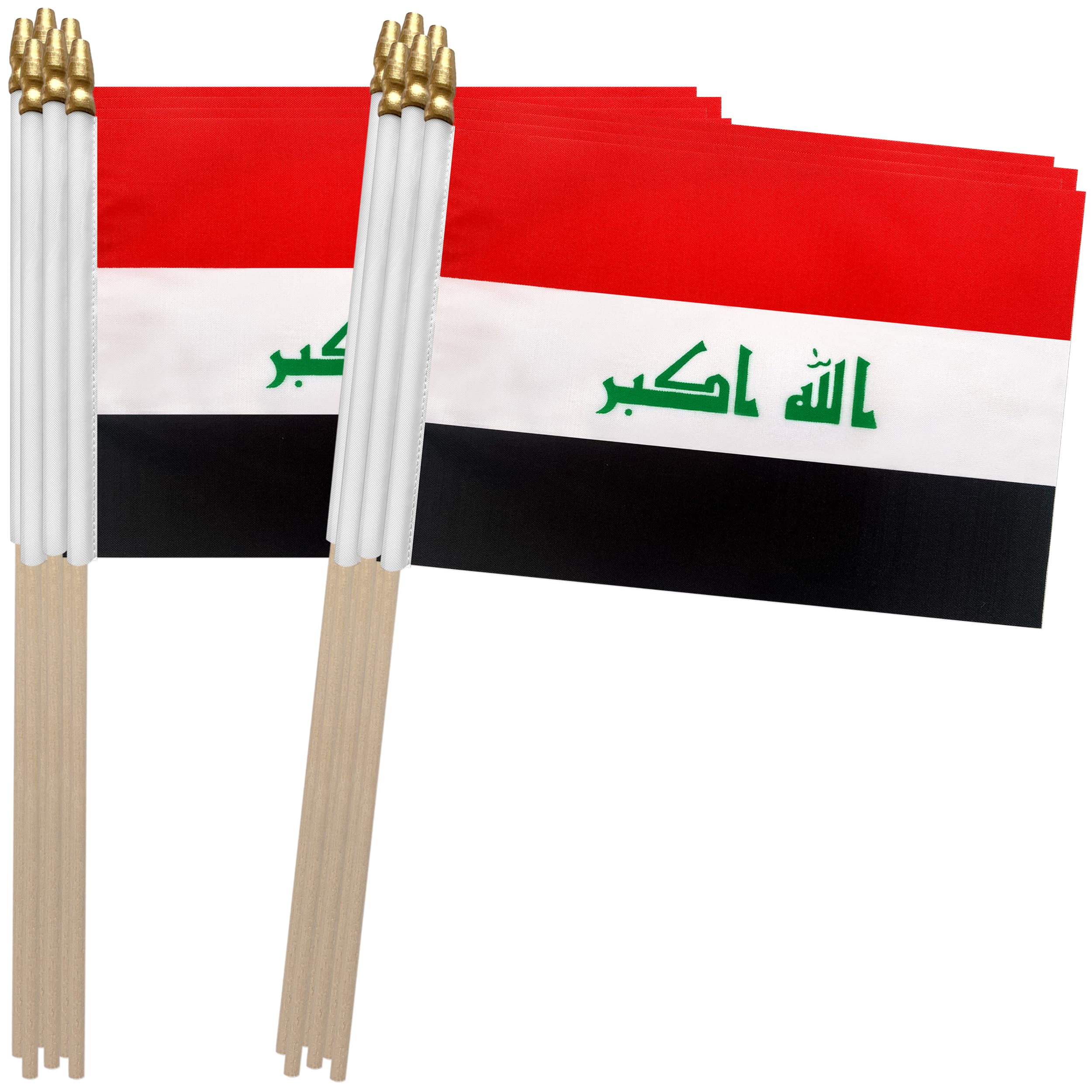 Amazon.com : TSMD Iraq Stick Flag Iraqi Small Mini Hand Held Flags