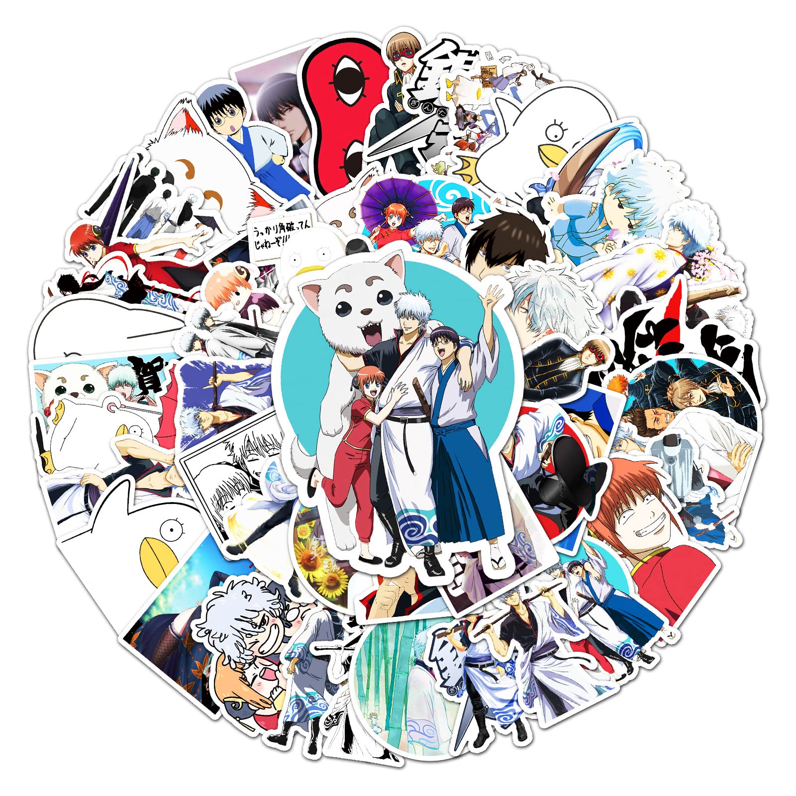 Amazon.co.jp: For 銀魂 ステッカー 50枚セット かわいいアニメ for