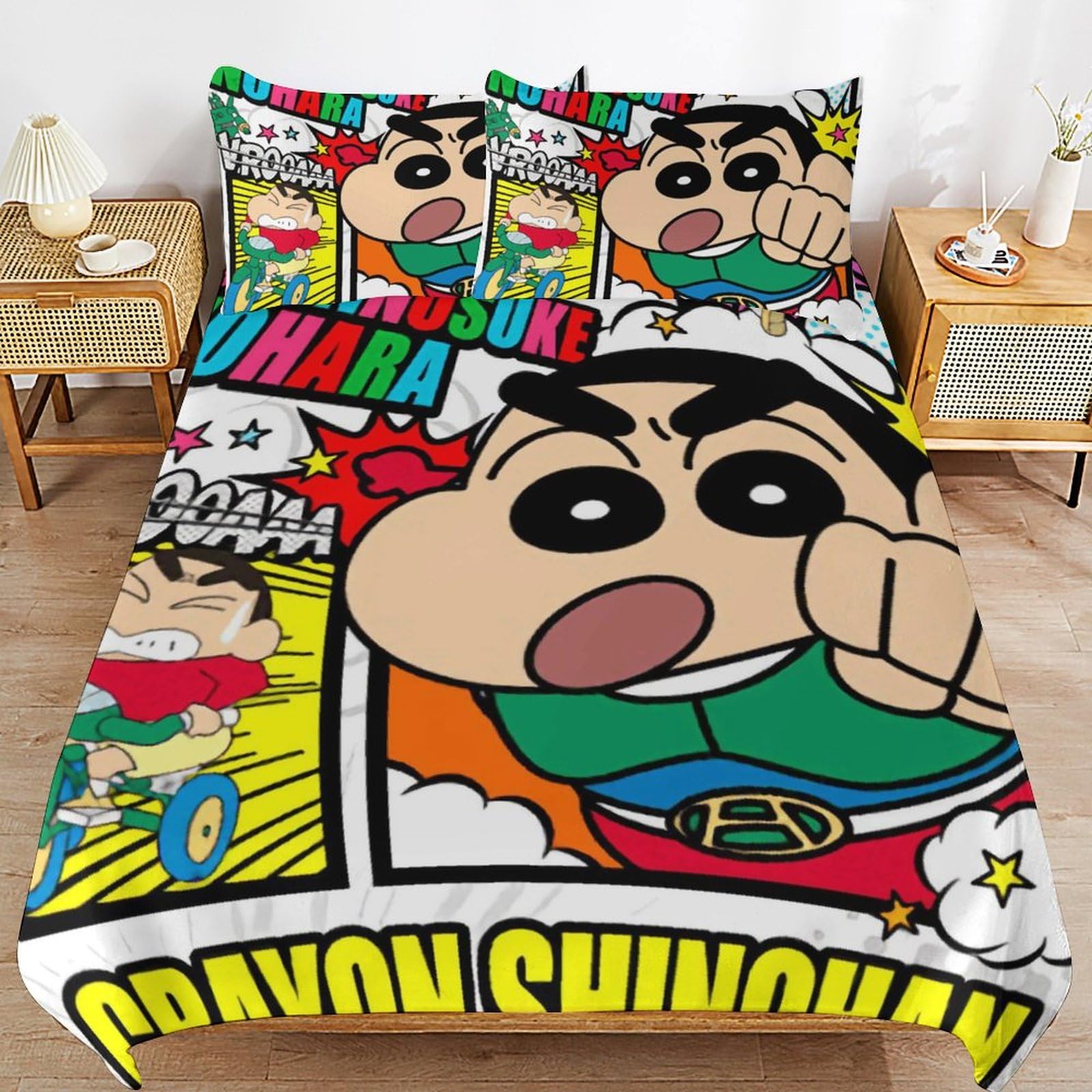 Amazon｜クレヨンしんちゃん 布団カバー 3点セット 枕カバー シーツ