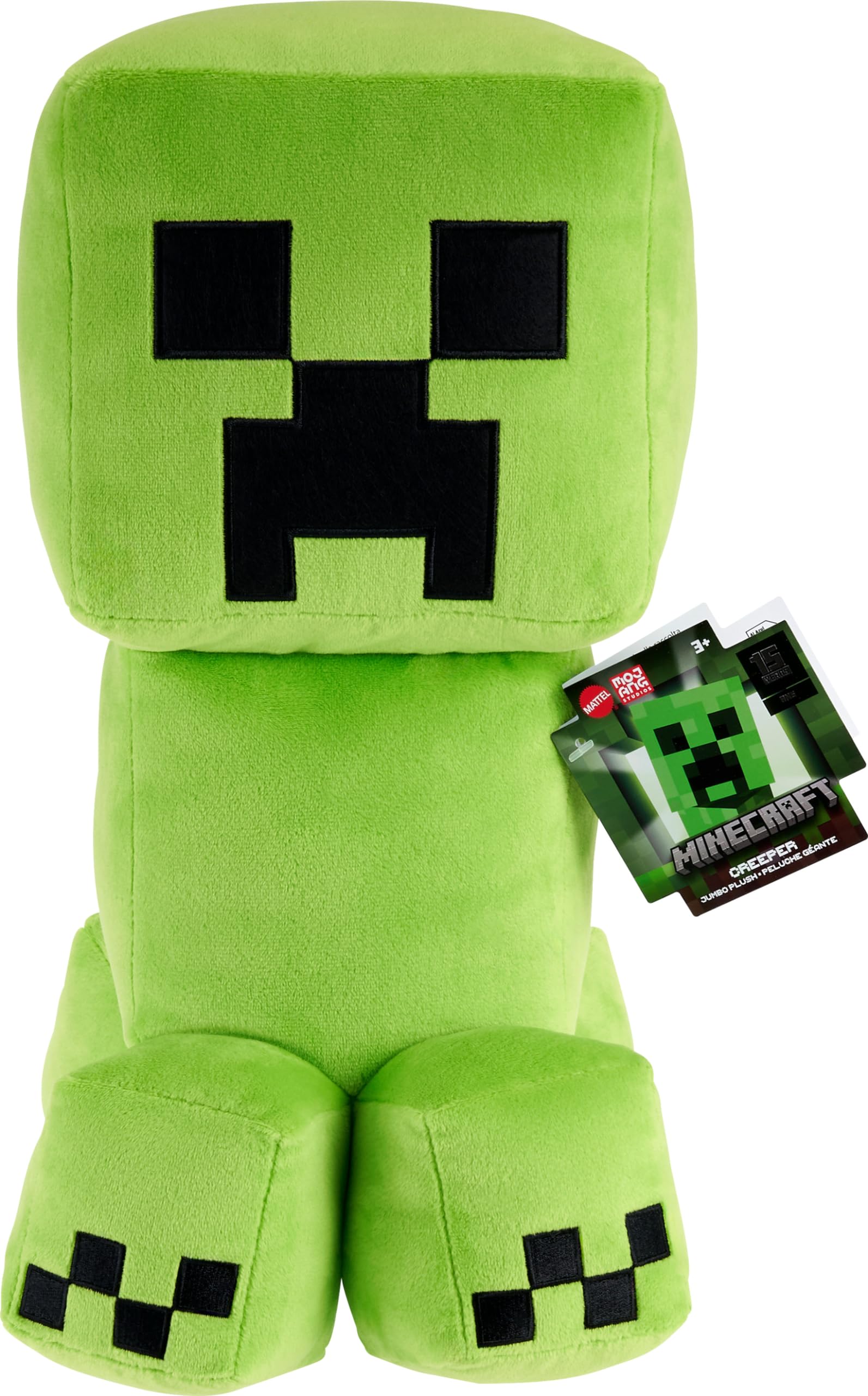Amazon.co.jp: Mattel Minecraft Creeper ジャンボぬいぐるみ