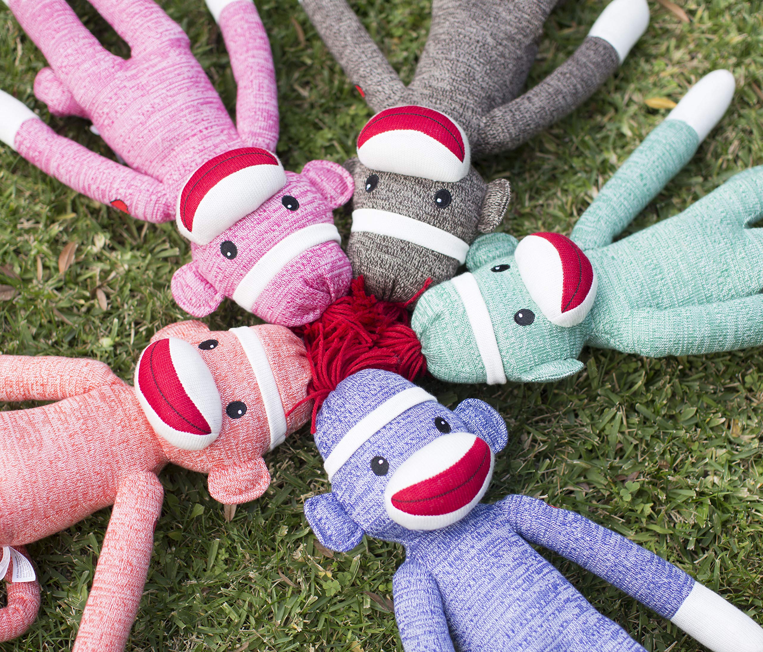 Amazon.co.jp: Plushland 愛らしいオレンジ色の靴下猿 オリジナル 伝統