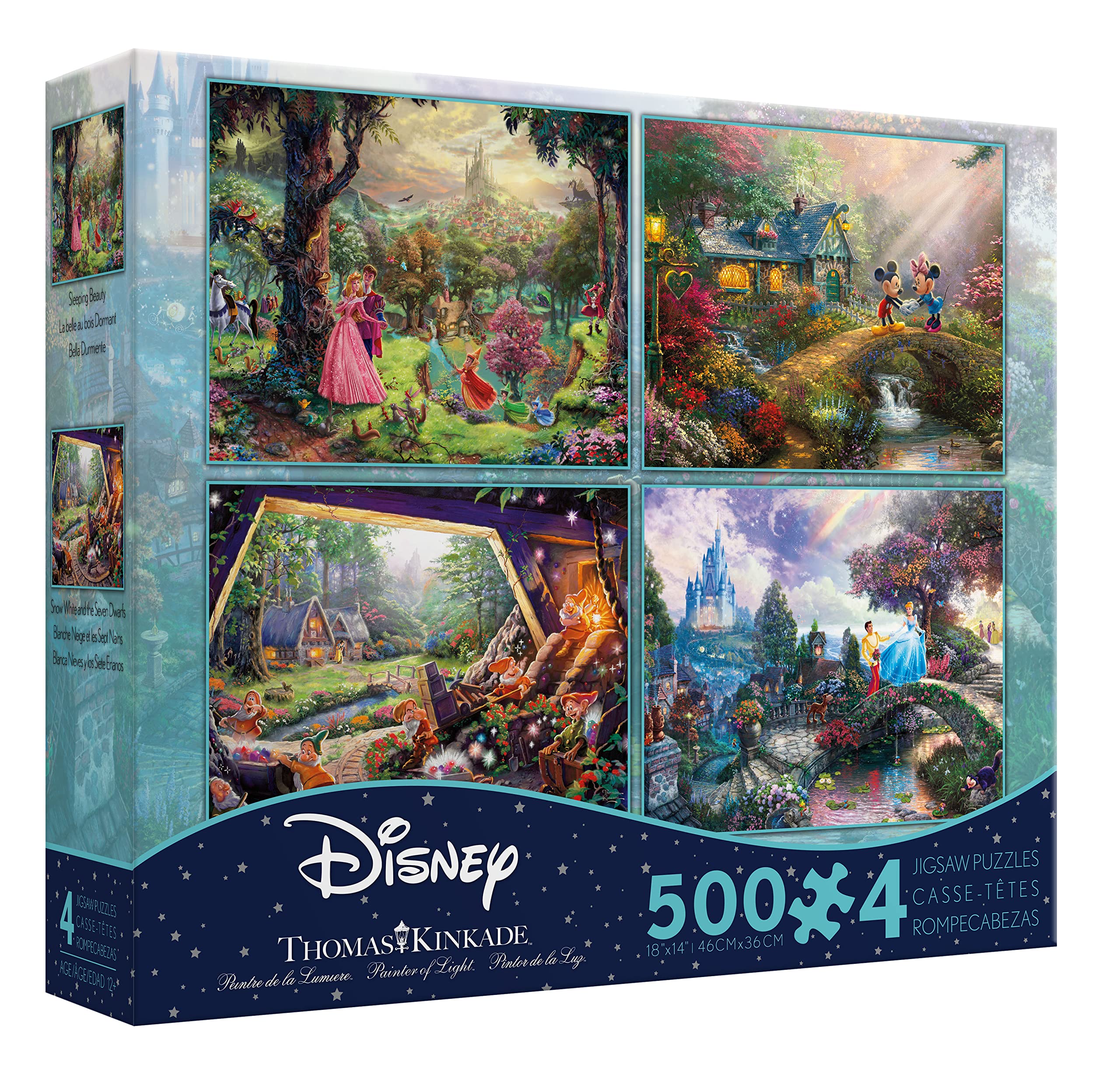 Amazon.co.jp: Disney(ﾃﾞｨｽﾞﾆｰ) ｸﾗｼｯｸﾊﾟｽﾞﾙｾｯﾄ 500ﾋﾟｰｽ×4 【眠れる森の
