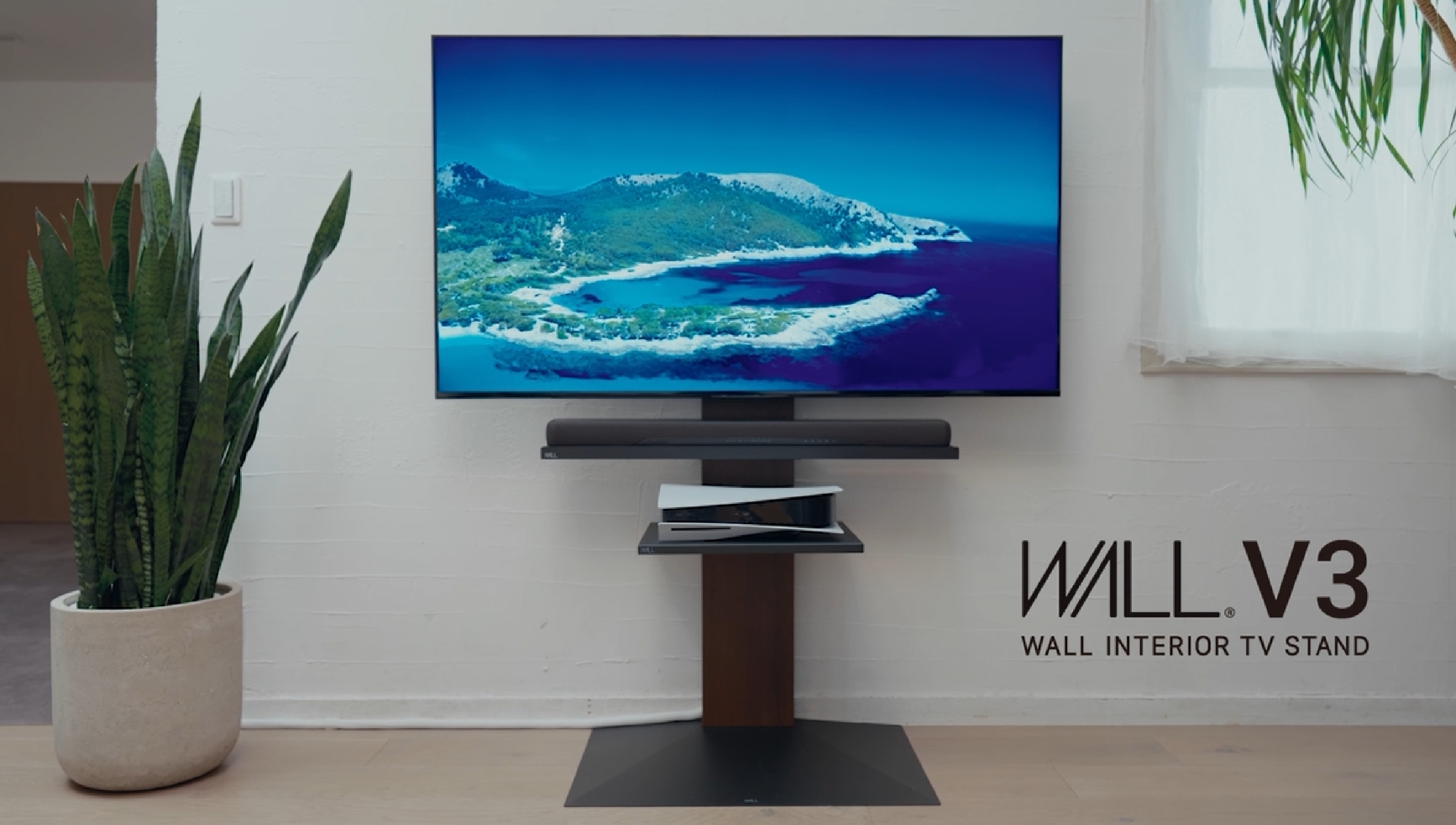 Amazon.com: WALL V3 Low Type | Sleek Japanese 32-80 Inch Universal