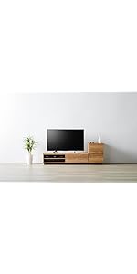 Amazon.co.jp: 朝日木材加工(Asahiwood) テレビ台 リオラ 77型 対応 幅
