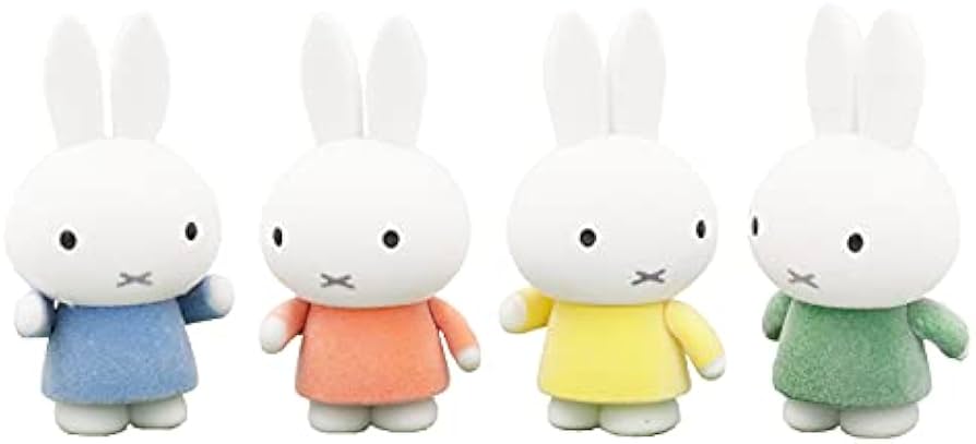 Amazon.co.jp: ミッフィー ふさふさマスコット ブルーナカラーver. 全4