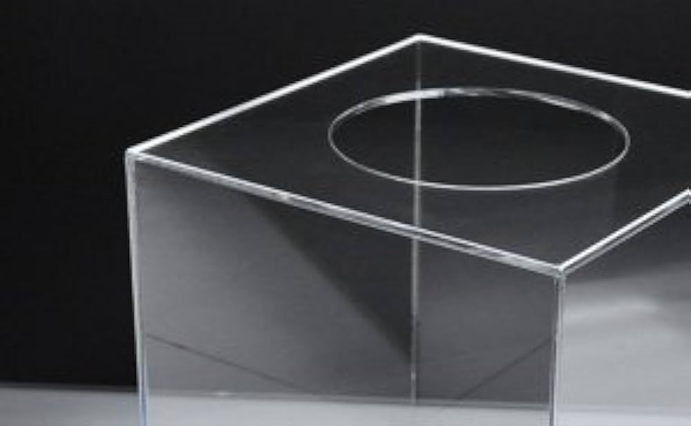 Amazon.co.jp: アクリル抽選箱 (クリア, 20cm) : おもちゃ