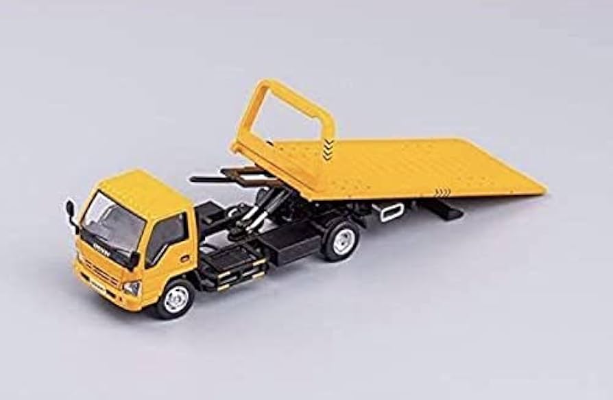 Amazon.co.jp: いすゞエルフ レッカー車 1/64 イエロー : おもちゃ