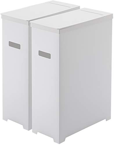 山崎実業 tower スリム蓋付きゴミ箱 2個組 (ゴミ箱(ごみ箱)) 価格比較