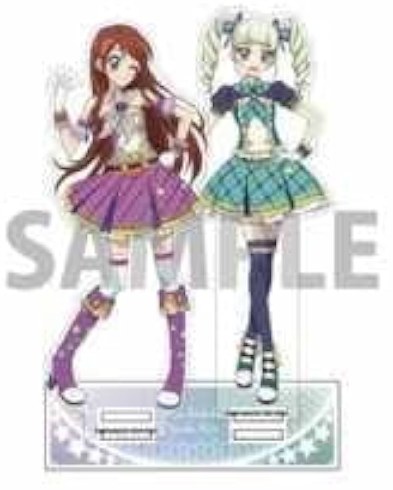 Amazon.co.jp: アイカツ ペアアクリルスタンド 2 紫吹蘭＆藤堂ユリカ